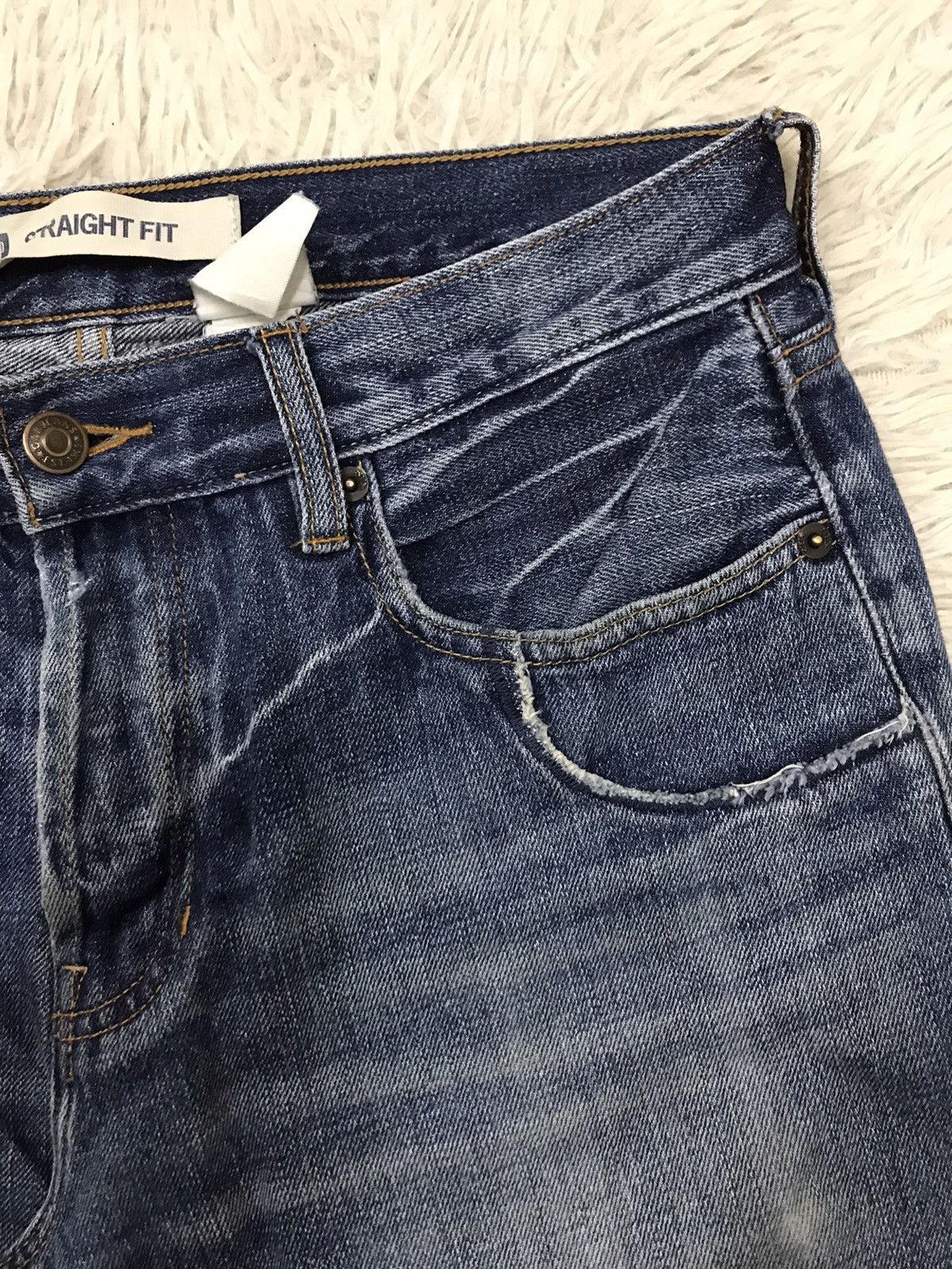 Gap Gap Patchwork Design Straight Fit Denim Jeans Size US 30 / EU 46 - 6 Thumbnail