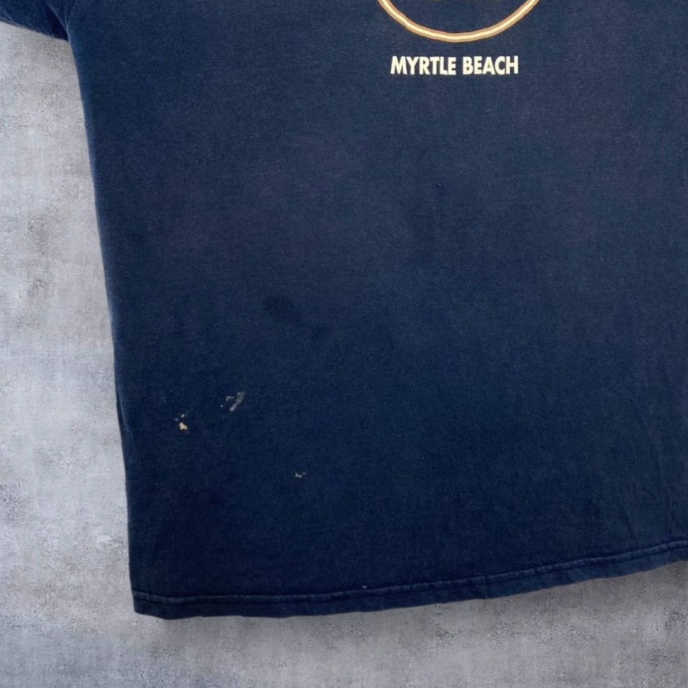 Hard Rock Cafe VINTAGE Hard Rock Cafe Myrtle Beach Souvenir Graphic Logo Spellout T-Shirt XL Navy Mens Short Sleeve Crew Neck Cotton Branding WL687 Size US XL / EU 56 / 4 - 3 Thumbnail