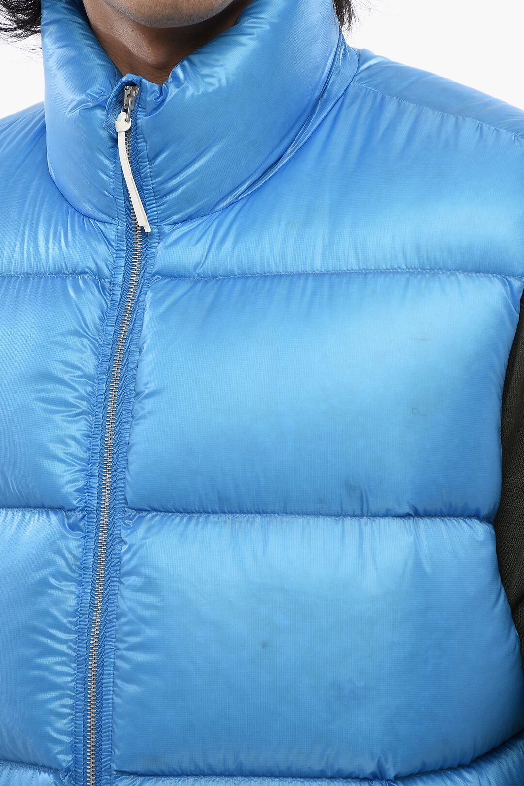 Jil Sander og1mm0625 Recycled Nylon Sleeveless Down Jacket Light Blue Size US S / EU 44-46 / 1 - 3 Thumbnail