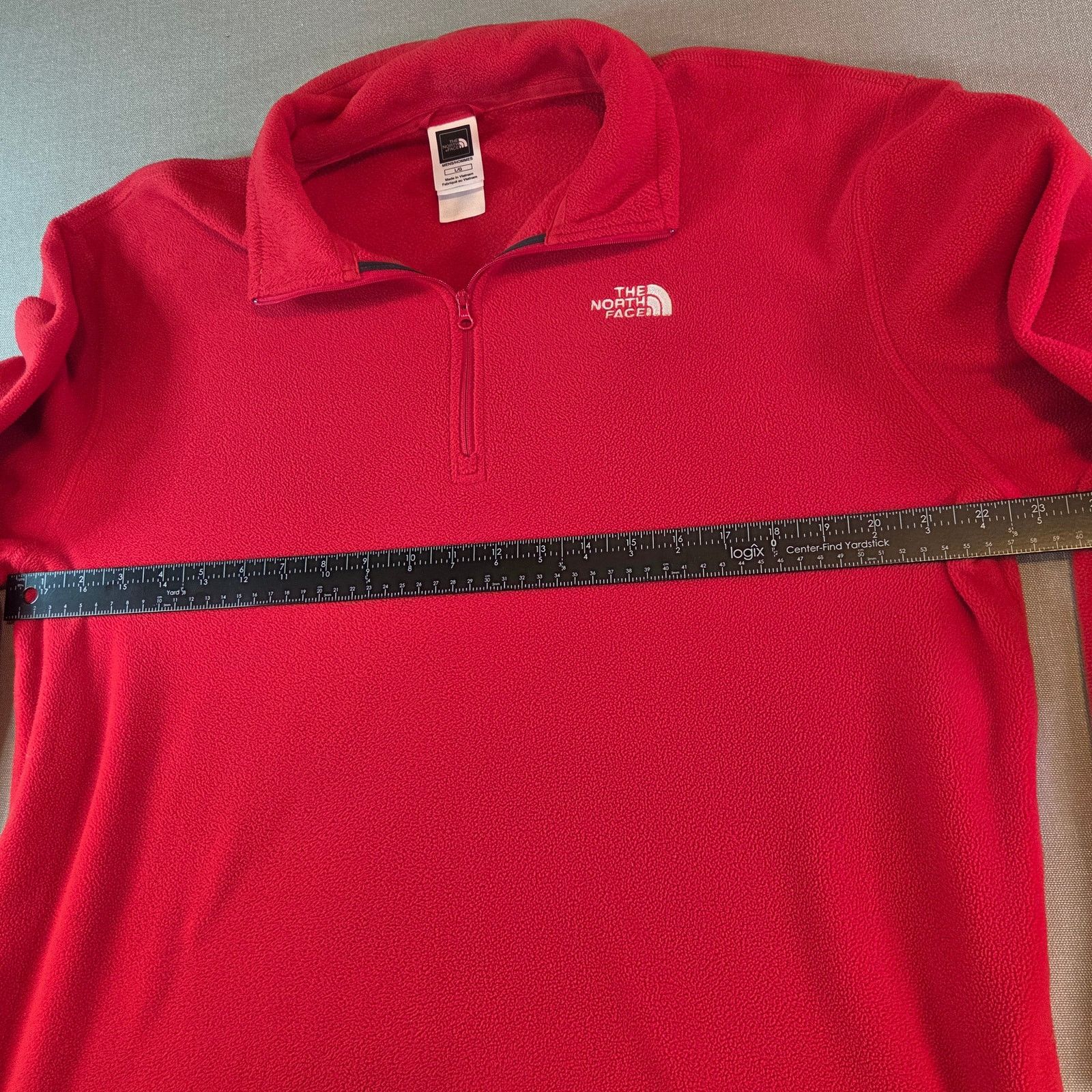 The North Face North Face Red 1/4 Zip Fleece L Size US L / EU 52-54 / 3 - 9 Thumbnail