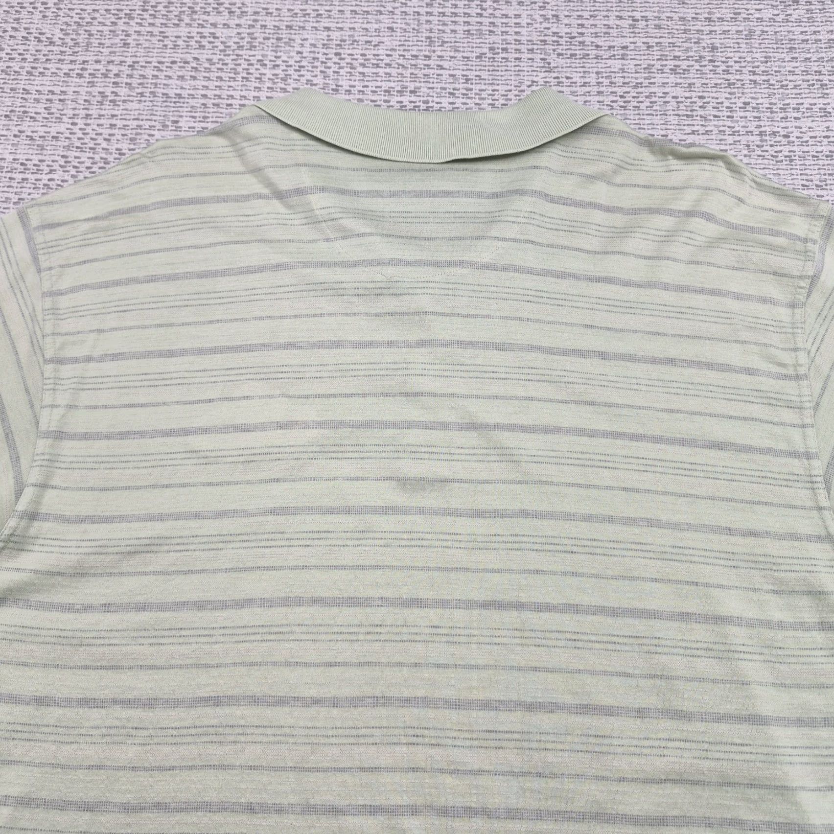 Nike Nike Golf Polo Shirt Mens XL Green Stripe Los Coyotes Country Club Cotton Knit Size US XL / EU 56 / 4 - 7 Thumbnail