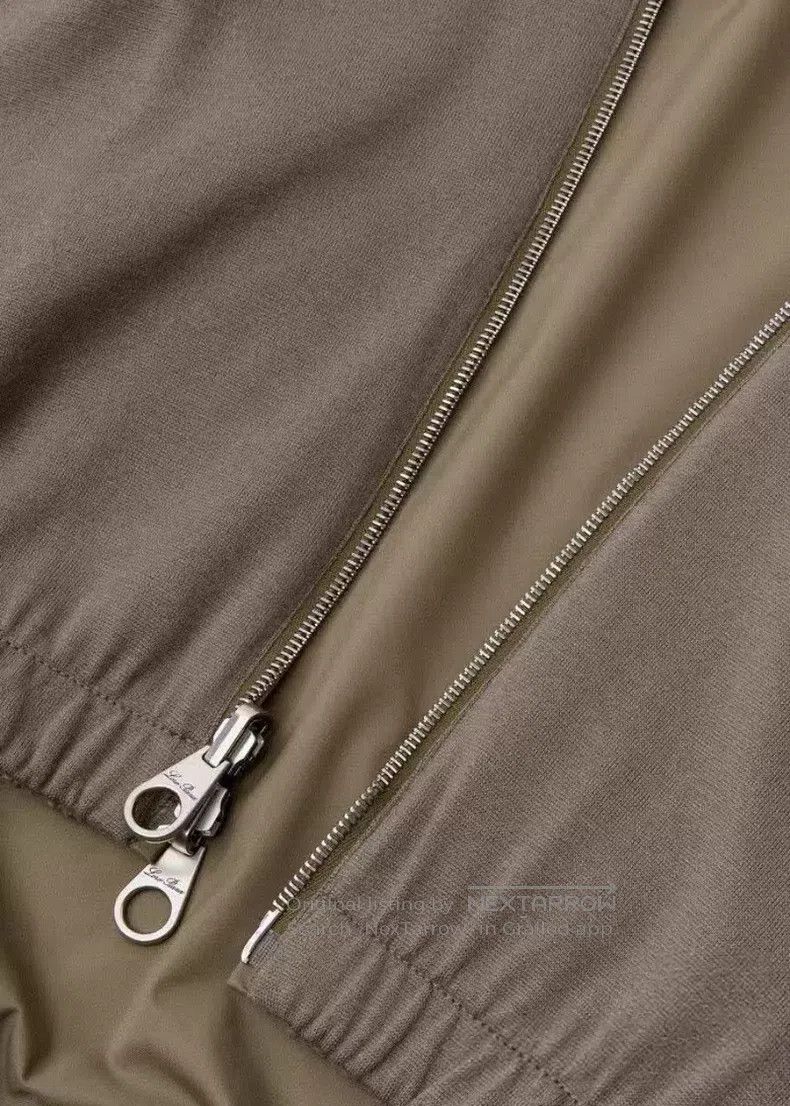 Loro Piana Loro Piana Classic Bomber Jacket, Two-Way Wear, Mink Brown Size US M / EU 48-50 / 2 - 4 Thumbnail