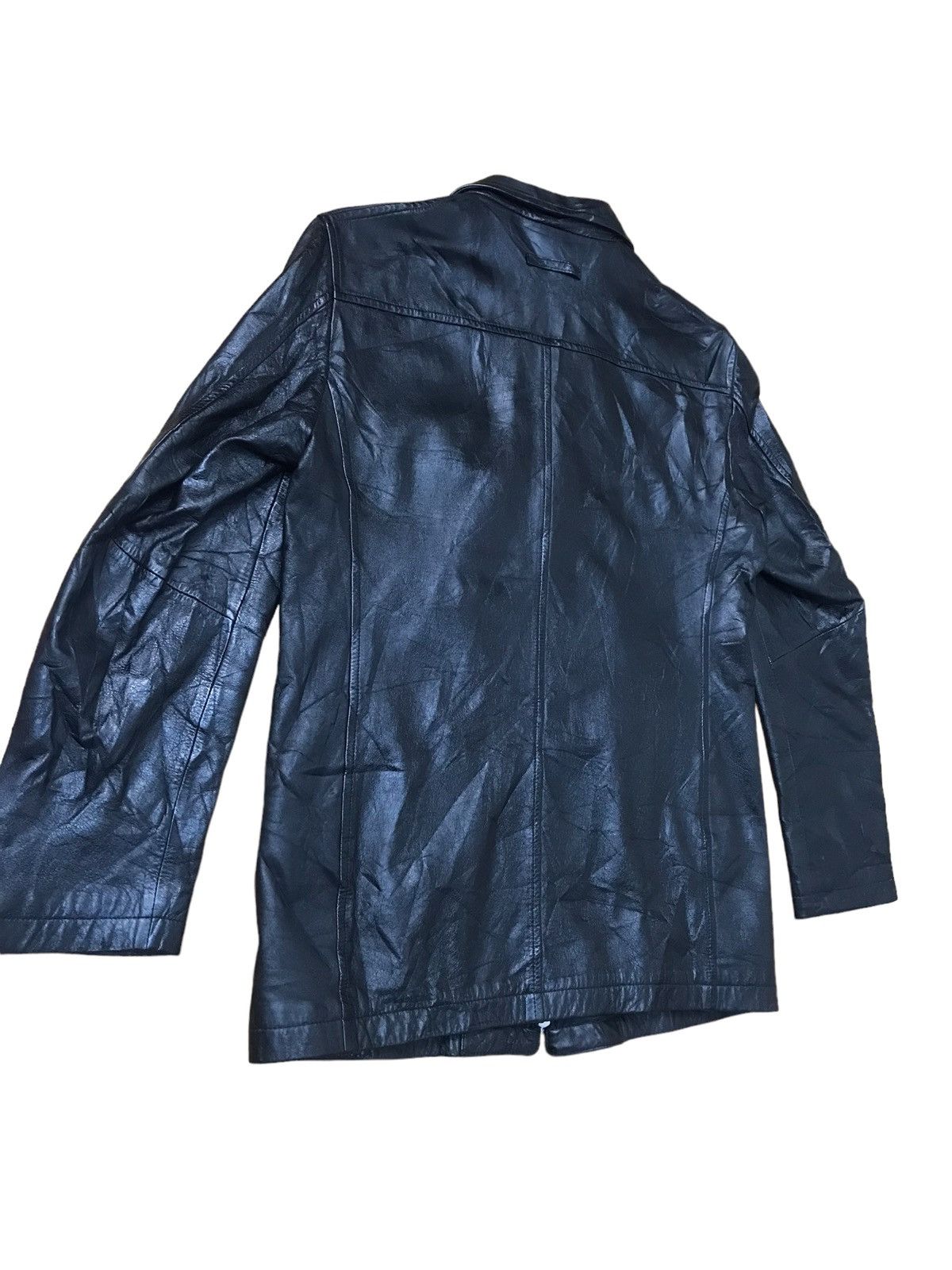 Gaultier Homme Objet × Jean Paul Gaultier Jean Paul Object Full Black Leather Jacket Size US M / EU 48-50 / 2 - 9 Thumbnail