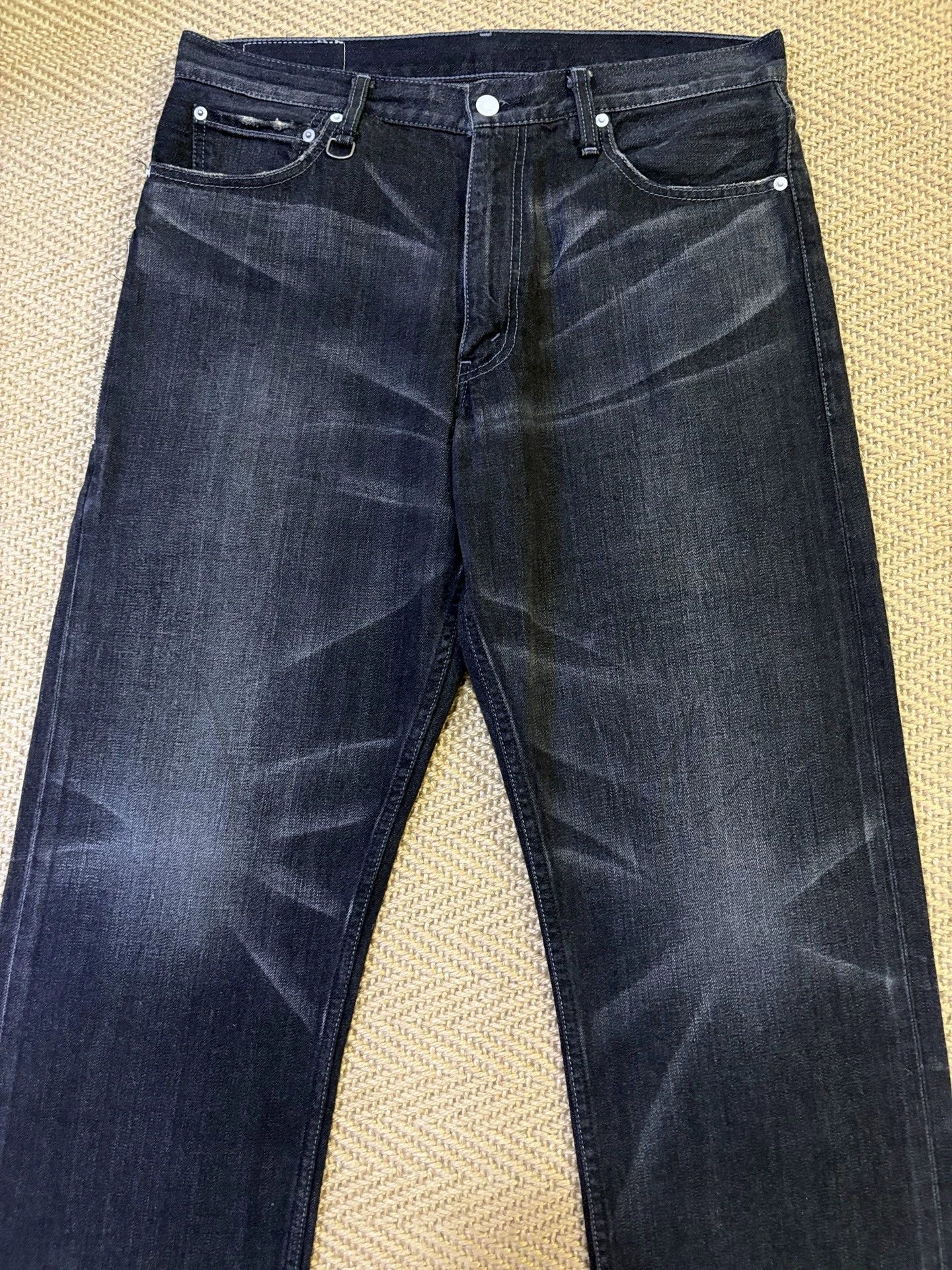 Levi's LEVIS FENOM 505 W34 Black Heavy Wash White-Button Size US 34 / EU 50 - 3 Thumbnail