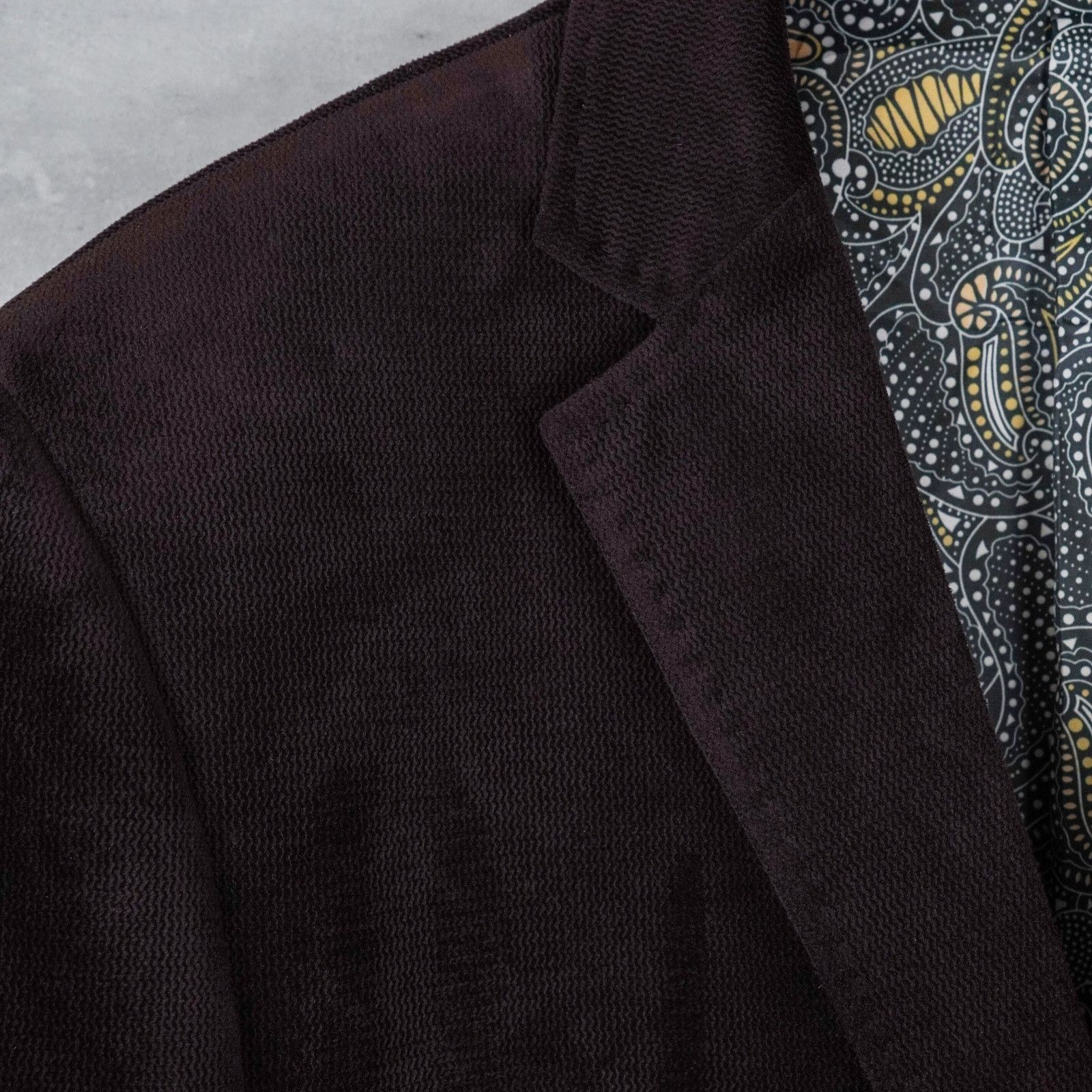 Brioni Brioni brown textured corduroy paisley pattern blazer jacket Size US L / EU 52-54 / 3 - 6 Thumbnail