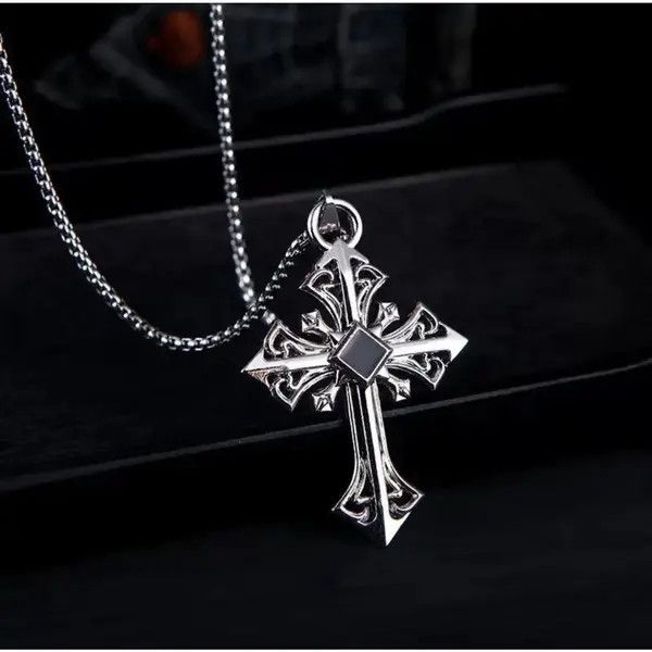 VIBE Cross Pendant Necklace Punk Chain Size ONE SIZE - 6 Thumbnail