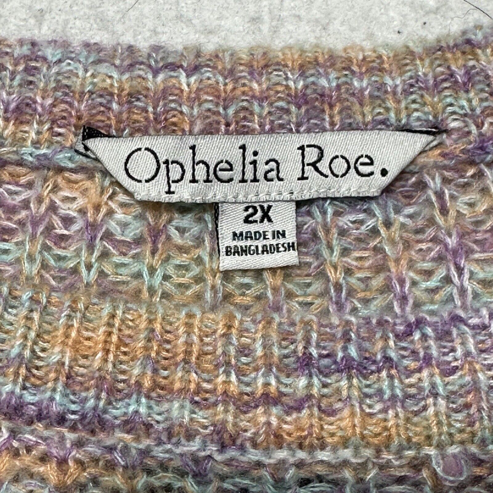 Other Ophelia Roe 2X Crewneck Pullover Balloon Sleeve Crop Sweater Size XXL / US 16-18 / IT 52-54 - 3 Thumbnail