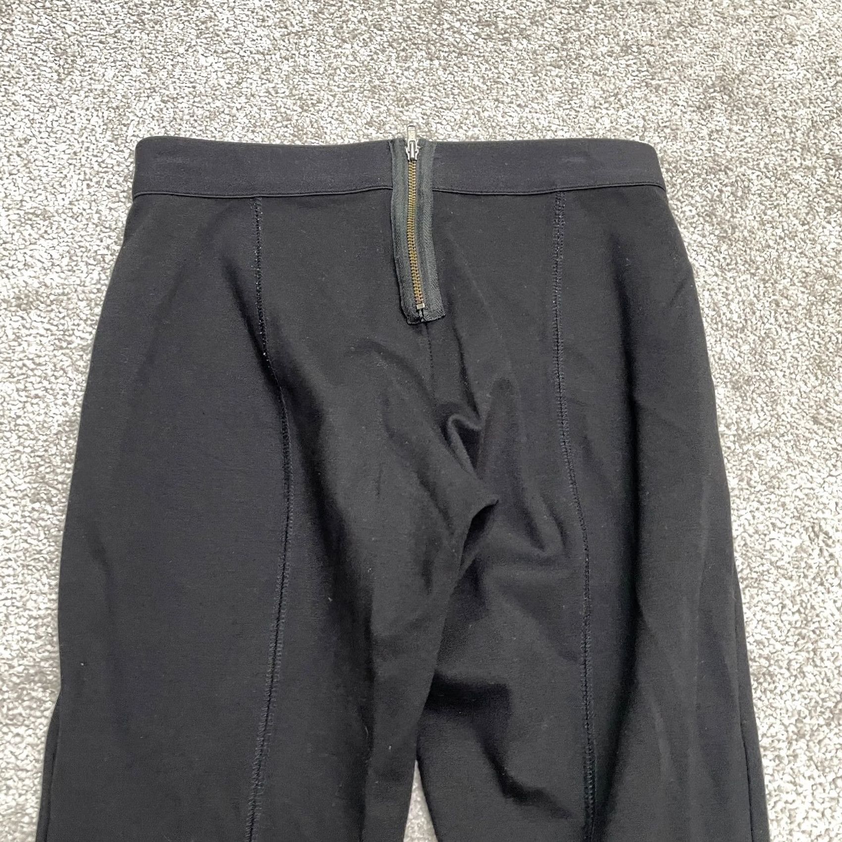 J.Crew J. Crew Pixie Pants Womens 00S Black Mid Rise Cropped Slim Stretch Knit Front Flat Front Zipper Size 24" / US 00 / IT 34 - 3 Thumbnail