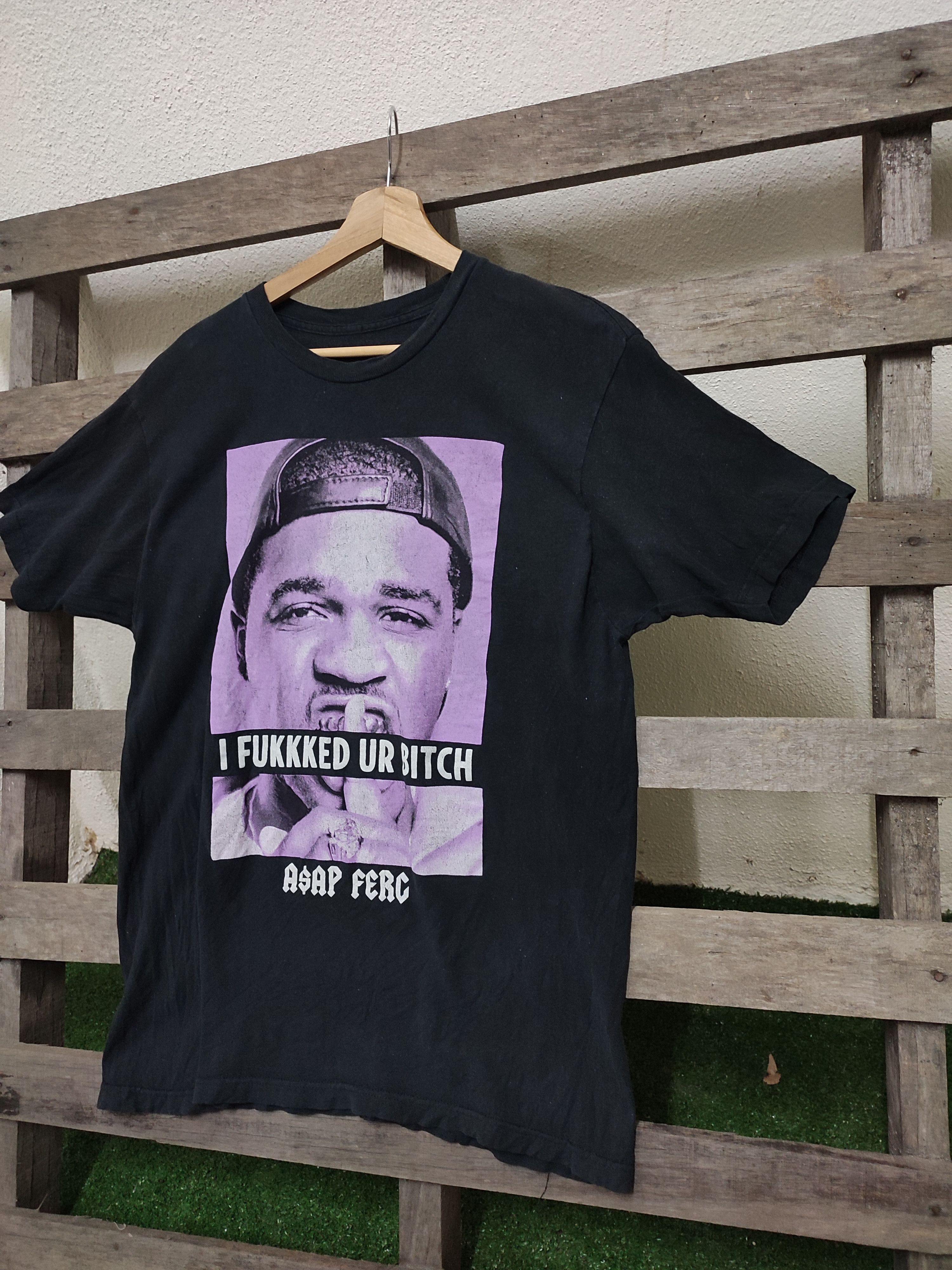 A$AP Rocky 💥Binding💥 Crazy Vintage Asap Rocky i Fuckked ur Bitch Tees Size US L / EU 52-54 / 3 - 1 Thumbnail