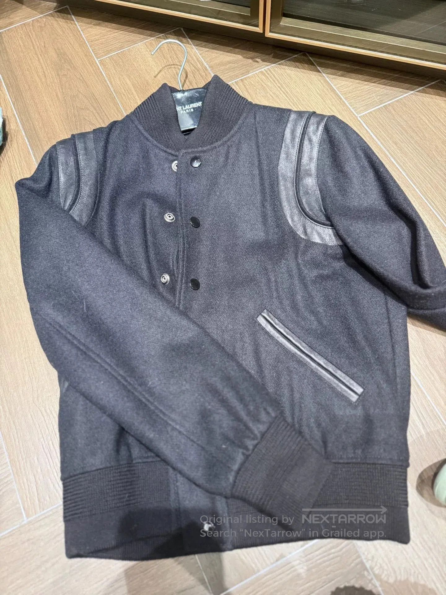 Saint Laurent Paris Saint Laurent Black Leather Sleeve Jacket. Size US M / EU 48-50 / 2 - 1 Thumbnail
