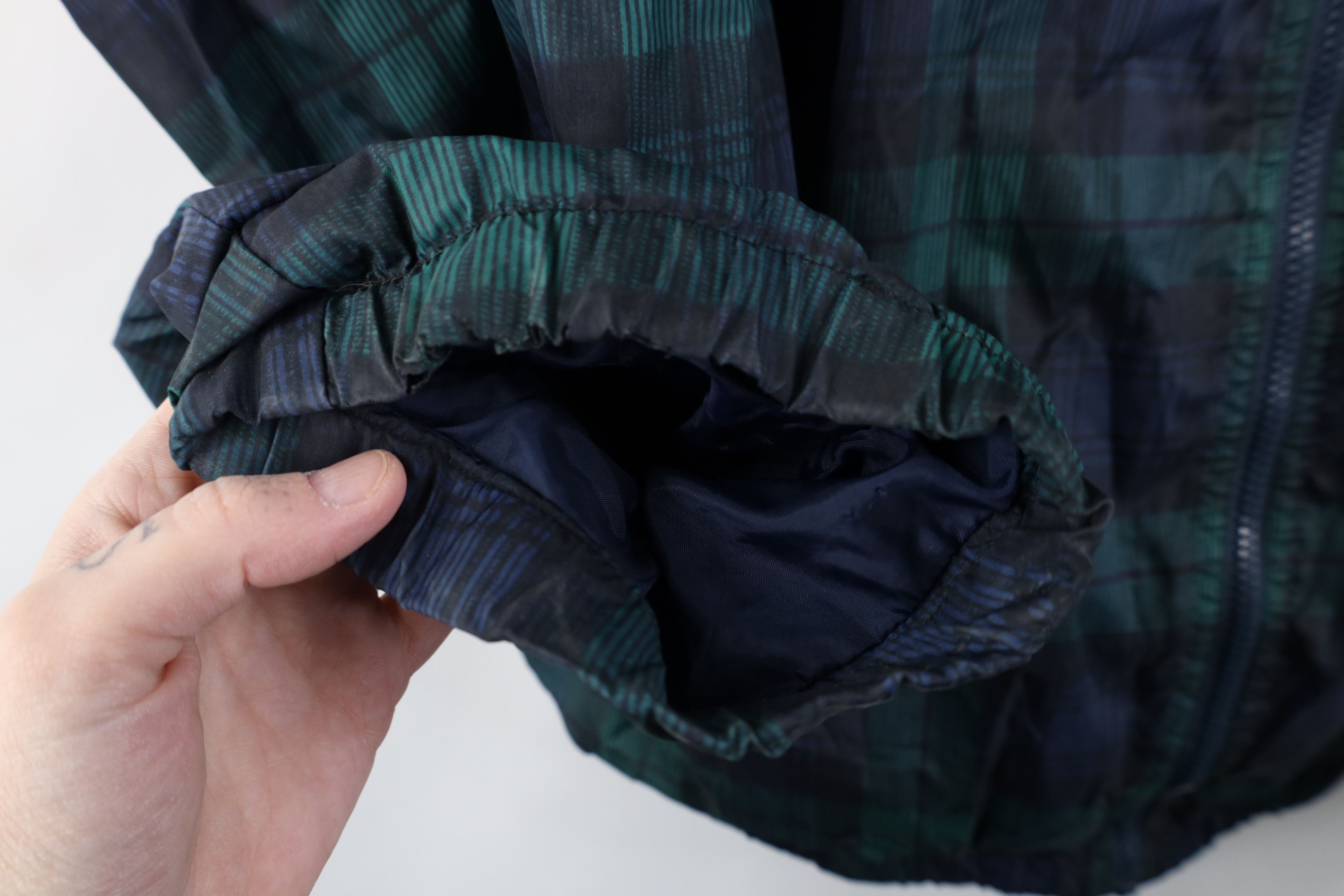 Vintage Vintage 90s Streetwear Fit Full Zip Windbreaker Jacket Plaid Size US XL / EU 56 / 4 - 9 Thumbnail