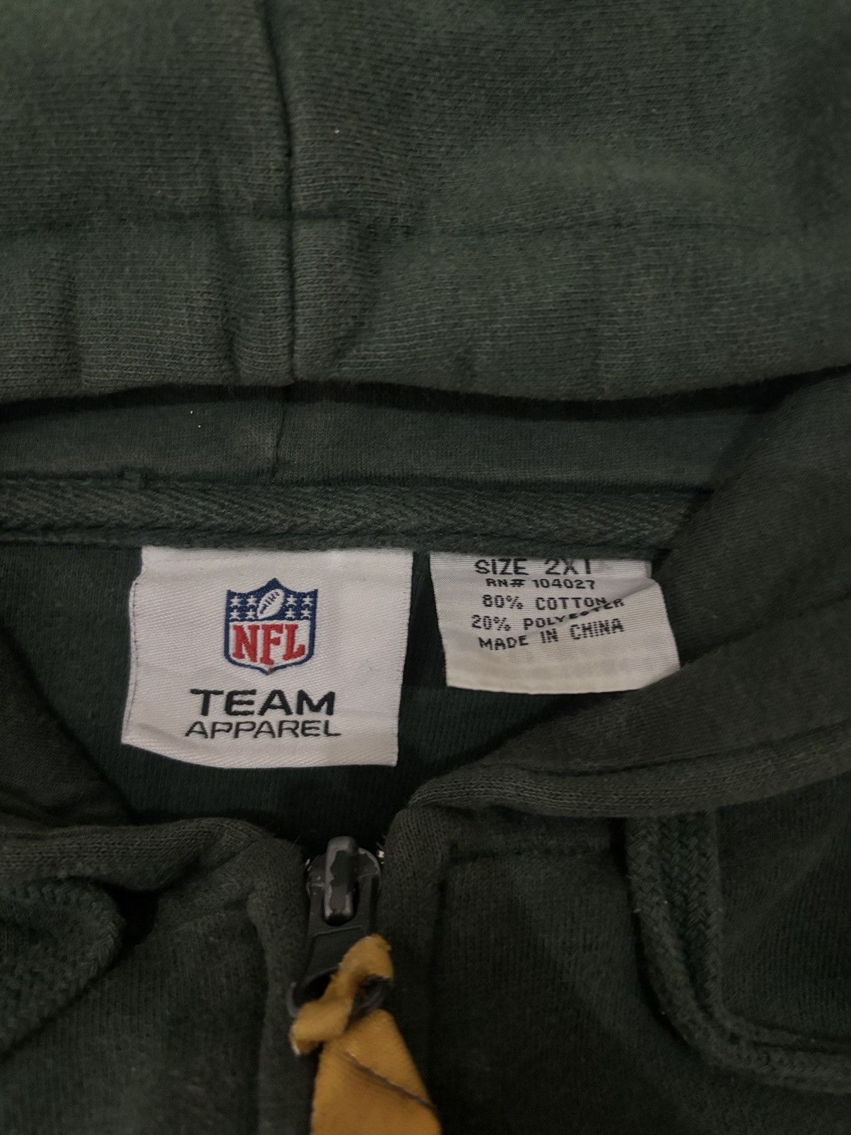 NFL Vintage Green Bay Packers Full-Zip Hoodie - Forest Green Size US XXL / EU 58 / 5 - 6 Thumbnail