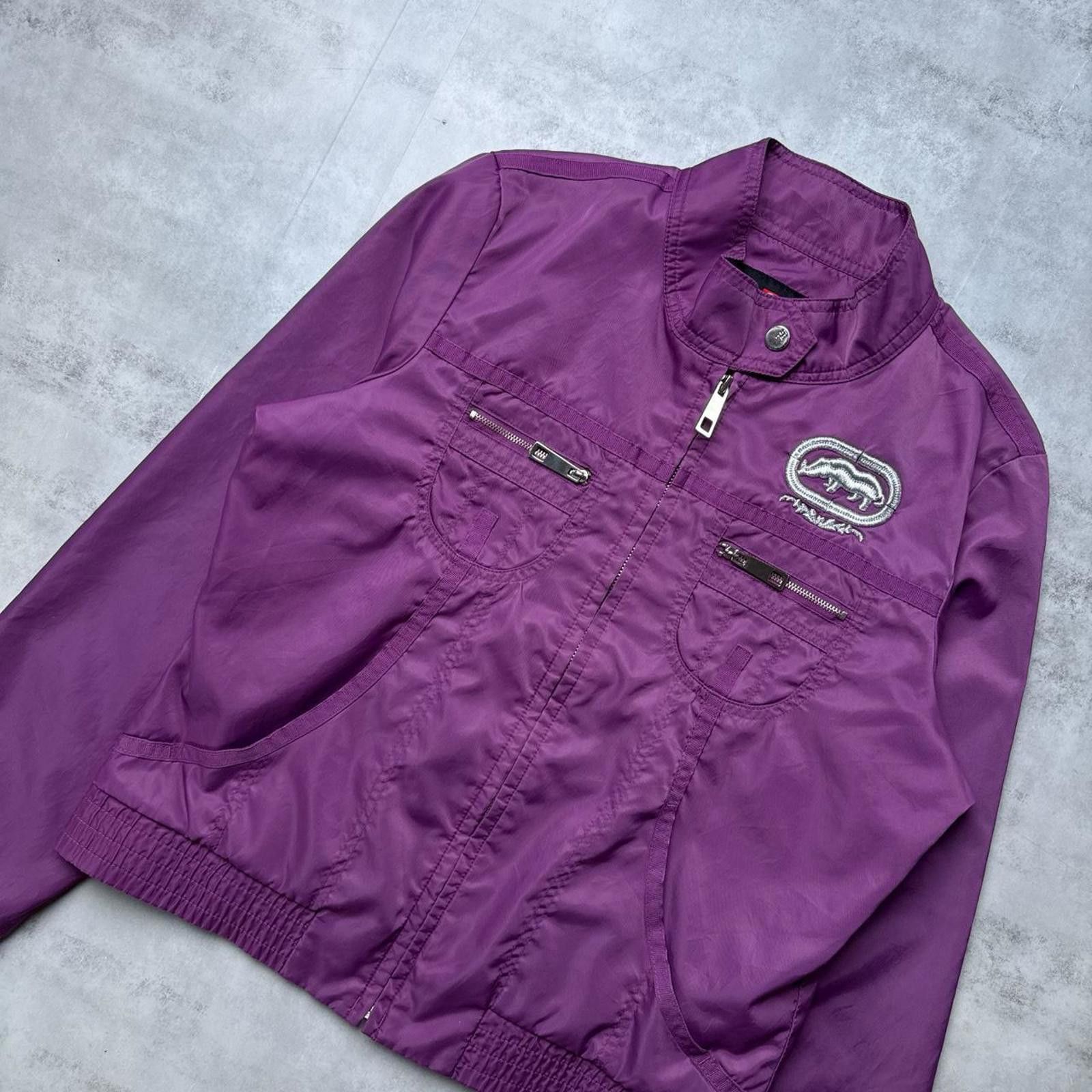 Ecko Unltd. Y2K Ecko Red 00s Purple Zip Up Jacket Size US XL / EU 56 / 4 - 6 Thumbnail
