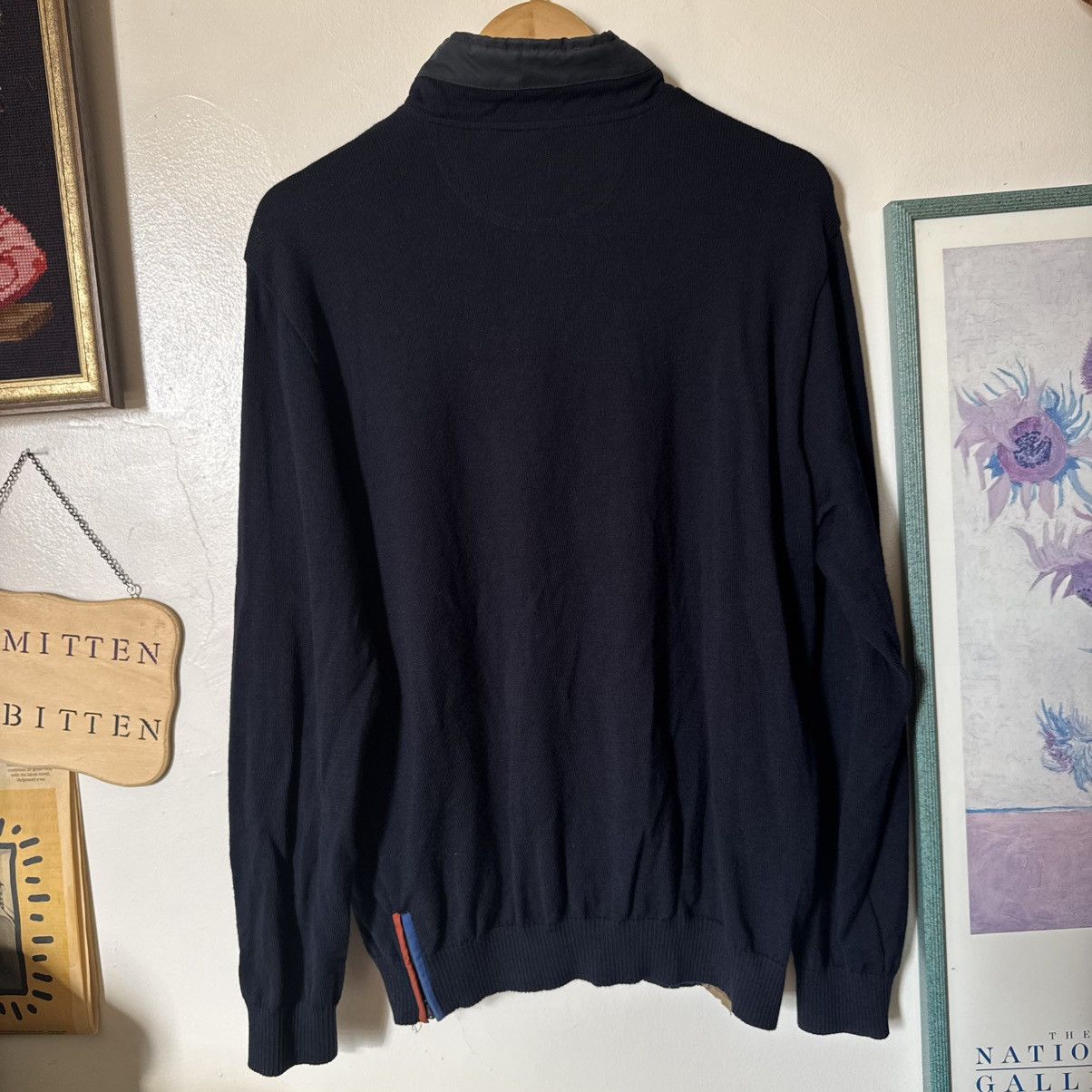 Paul & Shark × Paul Smith Paul & Shark collar spellout navy blue quarter-zip sweater Size US L / EU 52-54 / 3 - 7 Thumbnail