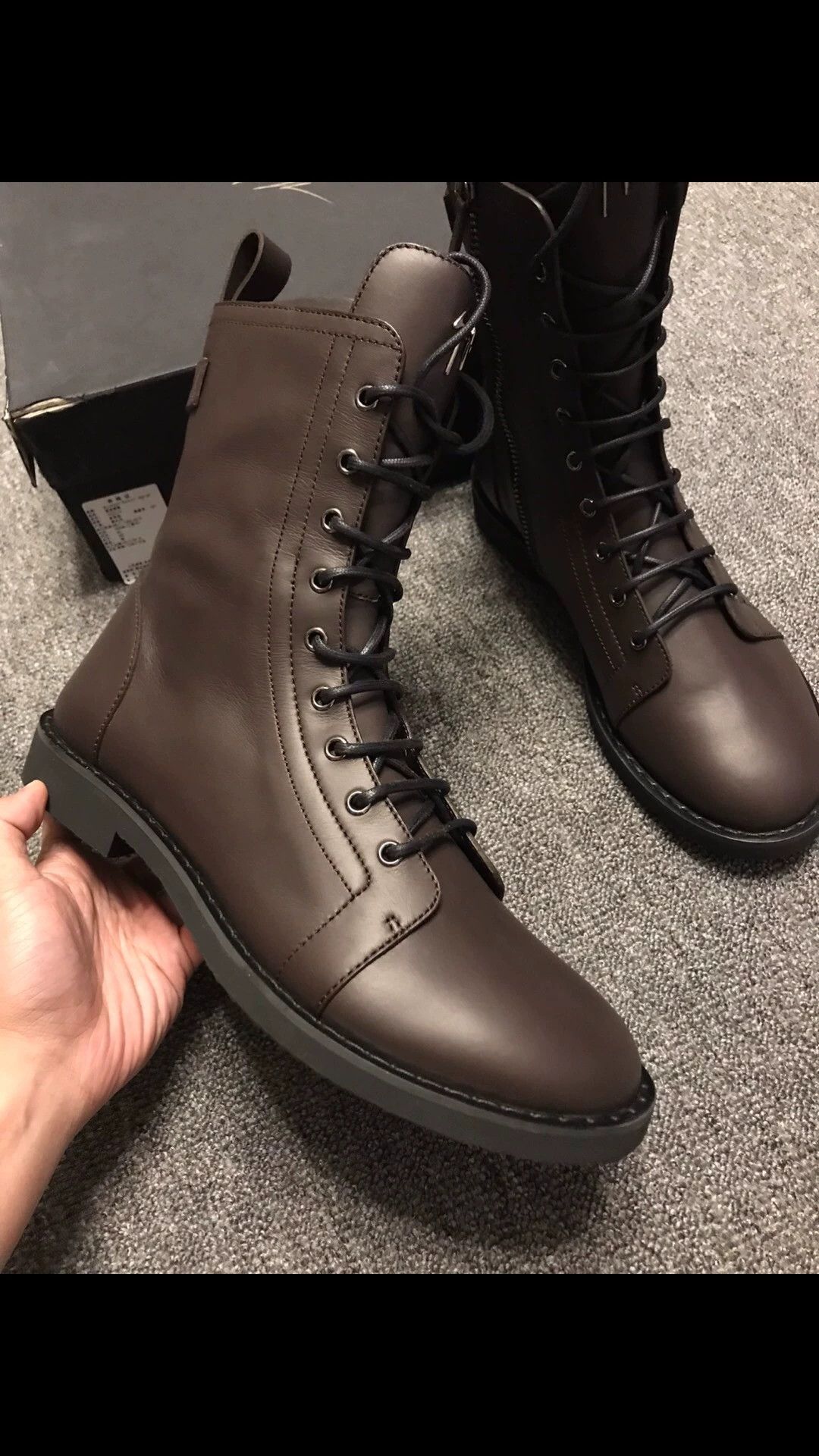 Giuseppe Zanotti GZ New Brown Knee-High Leather Boots 42 Size US 9 / EU 42 - 2 Thumbnail