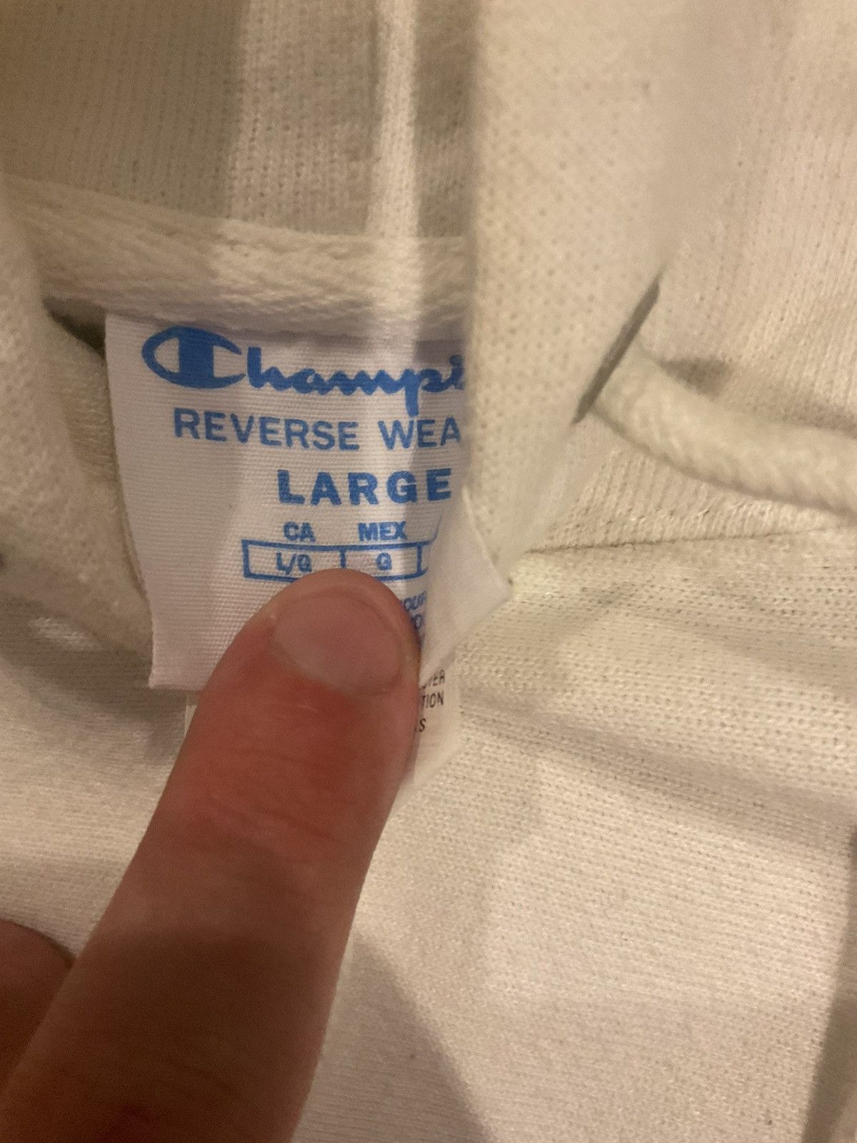Champion × Vintage Champion white and navy hoodie Size US L / EU 52-54 / 3 - 2 Thumbnail