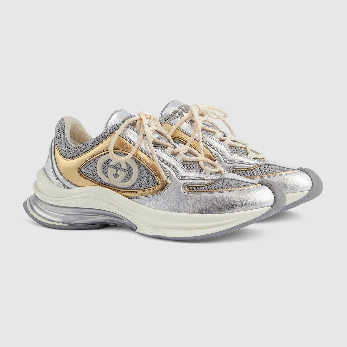 Gucci o1s1wg110225 Women's Gucci Run Sneakers in Multicolor Size US 6.5 / IT 36.5 - 2 Thumbnail