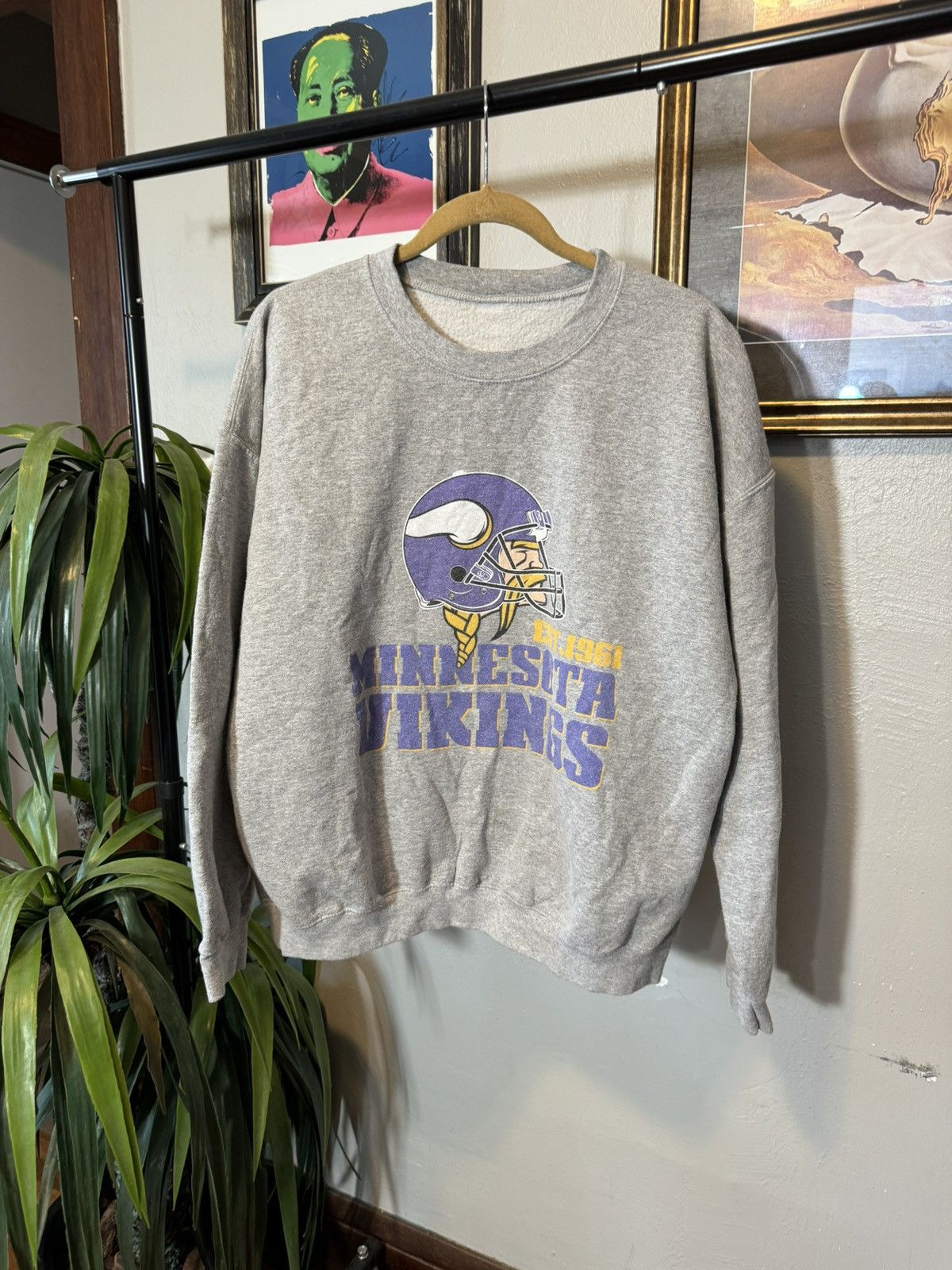 Vintage Vintage Minnesota Vikings Sweatshirt Size US XXL / EU 58 / 5 - 1 Thumbnail