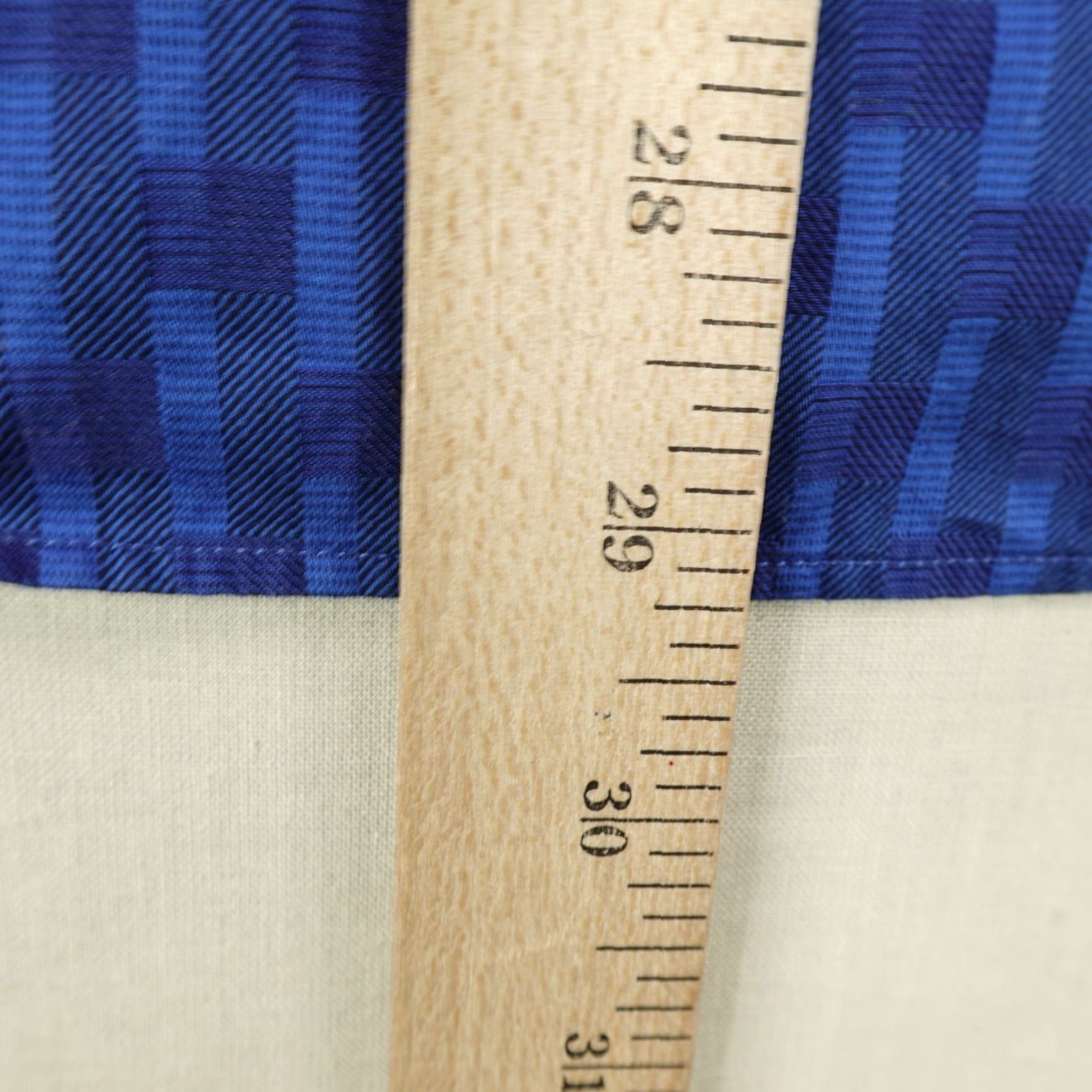 BUGATCHI VINTAGE Bugatchi Uomo Men's Button-Up Shirt Medium Blue Geometric Long Sleeve Business Casual Formal Size US M / EU 48-50 / 2 - 6 Thumbnail
