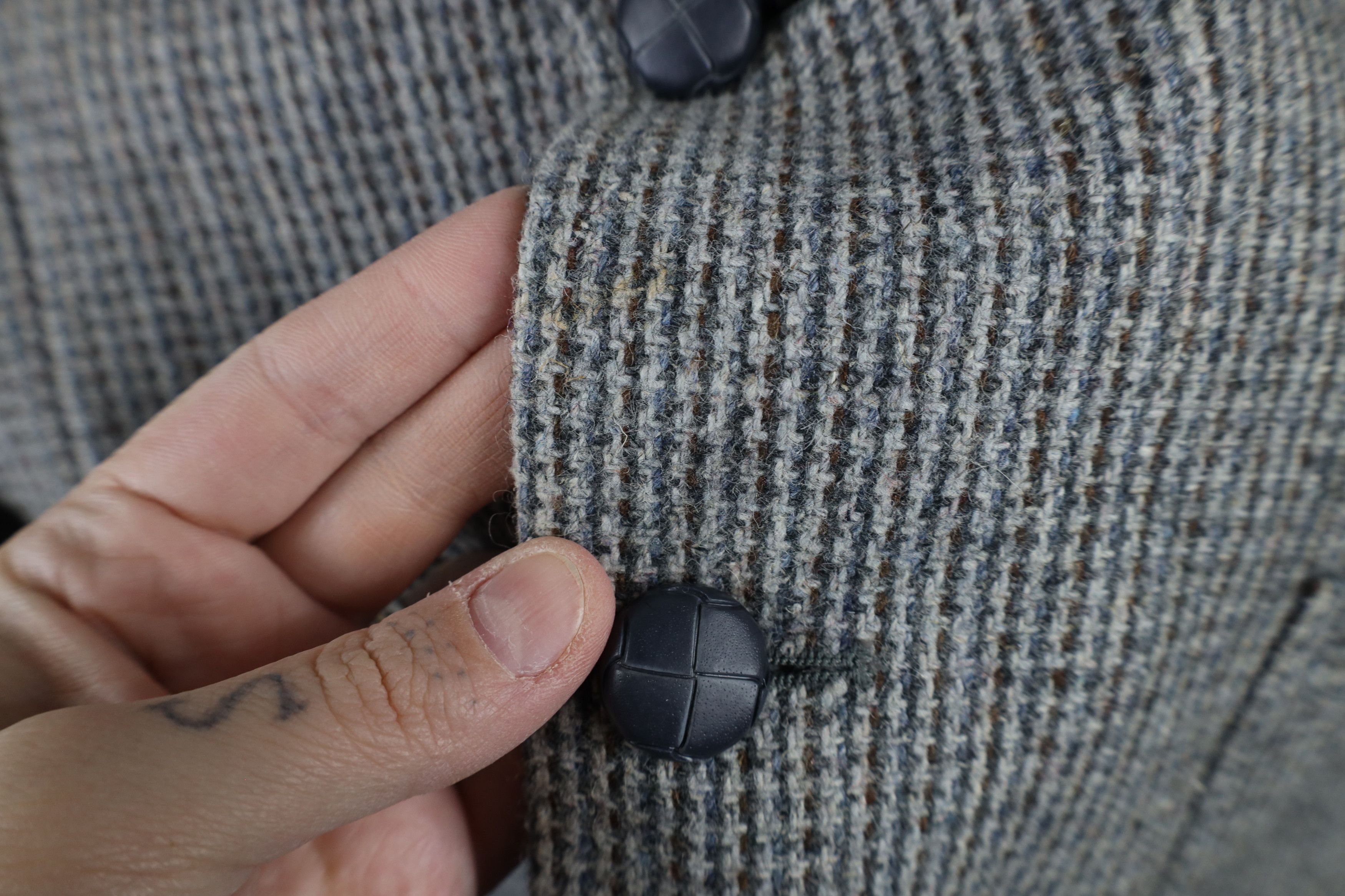 Vintage Vintage 70s Streetwear Tweed Elbow Patch Blazer Suit Jacket Size US L / EU 52-54 / 3 - 8 Thumbnail