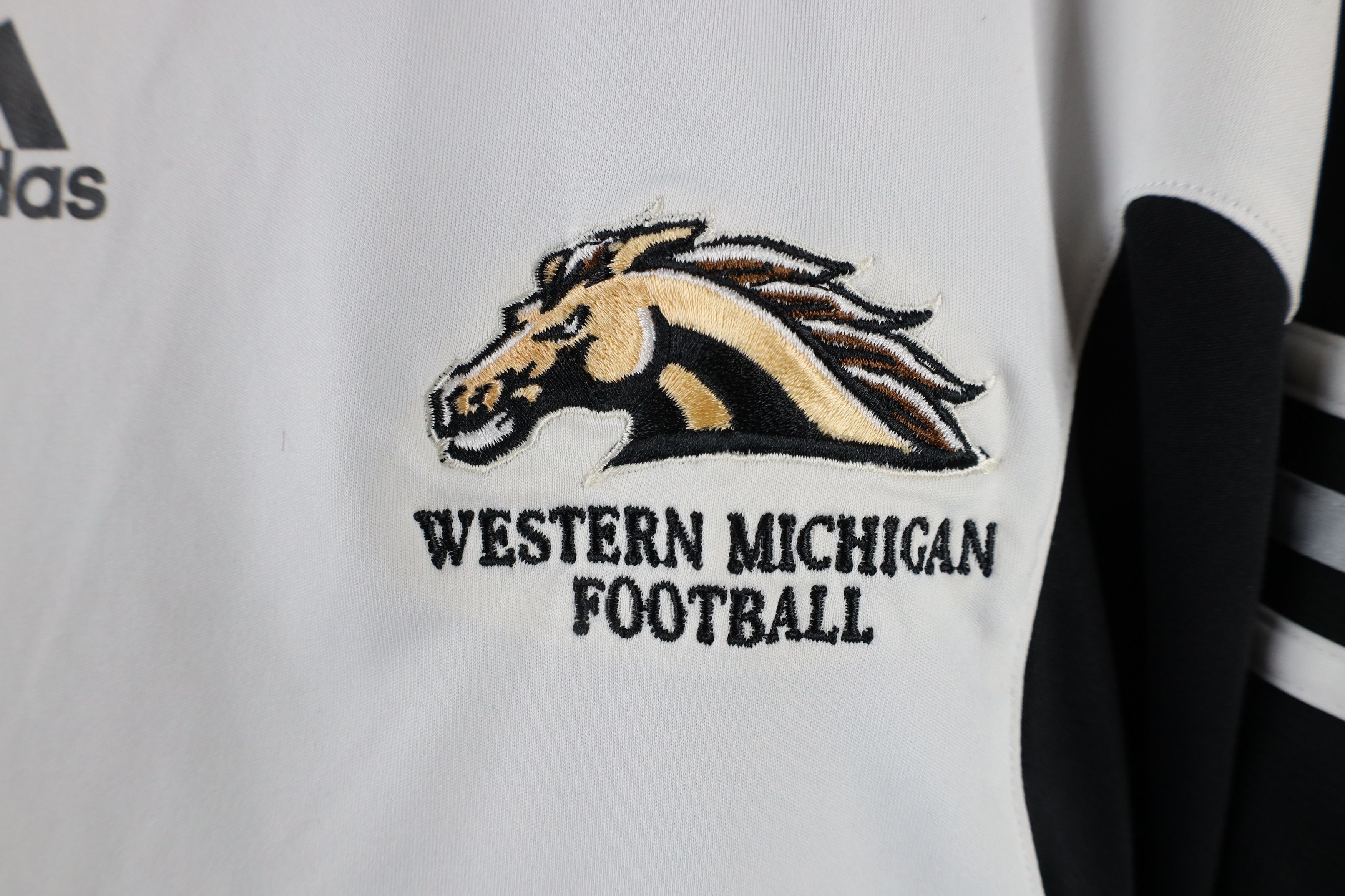 Adidas × Vintage Adidas Western Michigan University Football T-Shirt White Size US XL / EU 56 / 4 - 4 Thumbnail