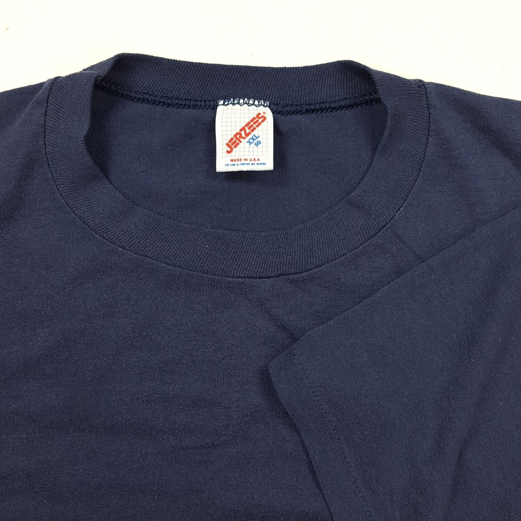Jerzees Vintage 90s Chadwick University Faded Blue 2XL Distressed College T Shirt Mens Vintage 90s Size US XXL / EU 58 / 5 - 7 Thumbnail