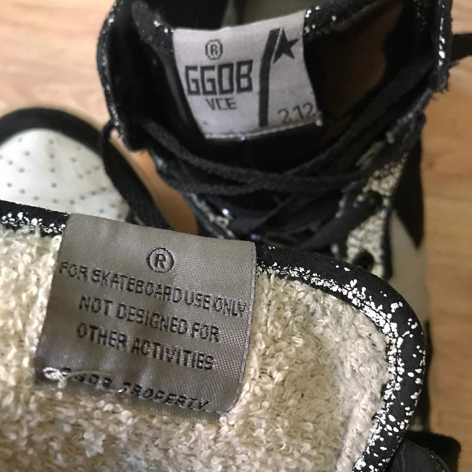 Golden Goose Share Golden Goose Sneakers VCE 2.12 GGDB High Top Leather Size US 10 / EU 43 - 11 Thumbnail
