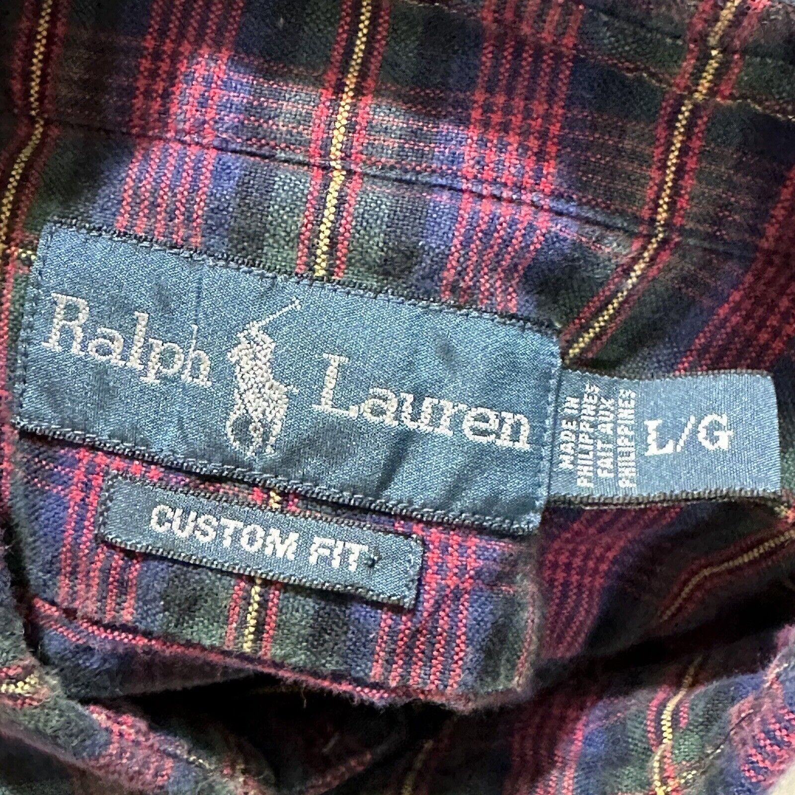 Ralph Lauren Ralph Lauren Large Button Down Purple Plaid Dress Shirt Size US L / EU 52-54 / 3 - 3 Thumbnail
