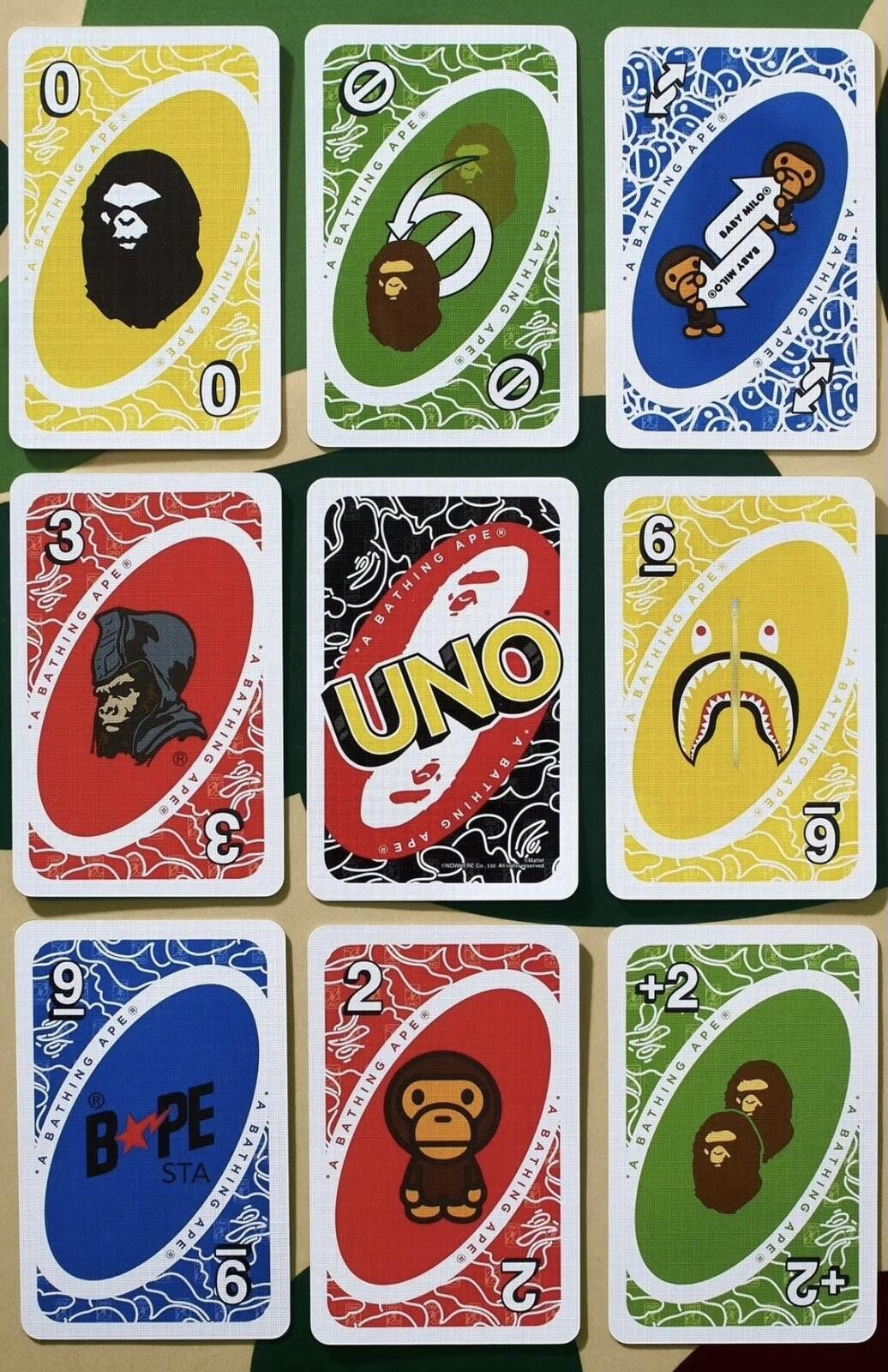 Unowned BAPE x UNO Playing Card Game - A Bathing Ape - Baby Milo Size ONE SIZE - 4 Thumbnail