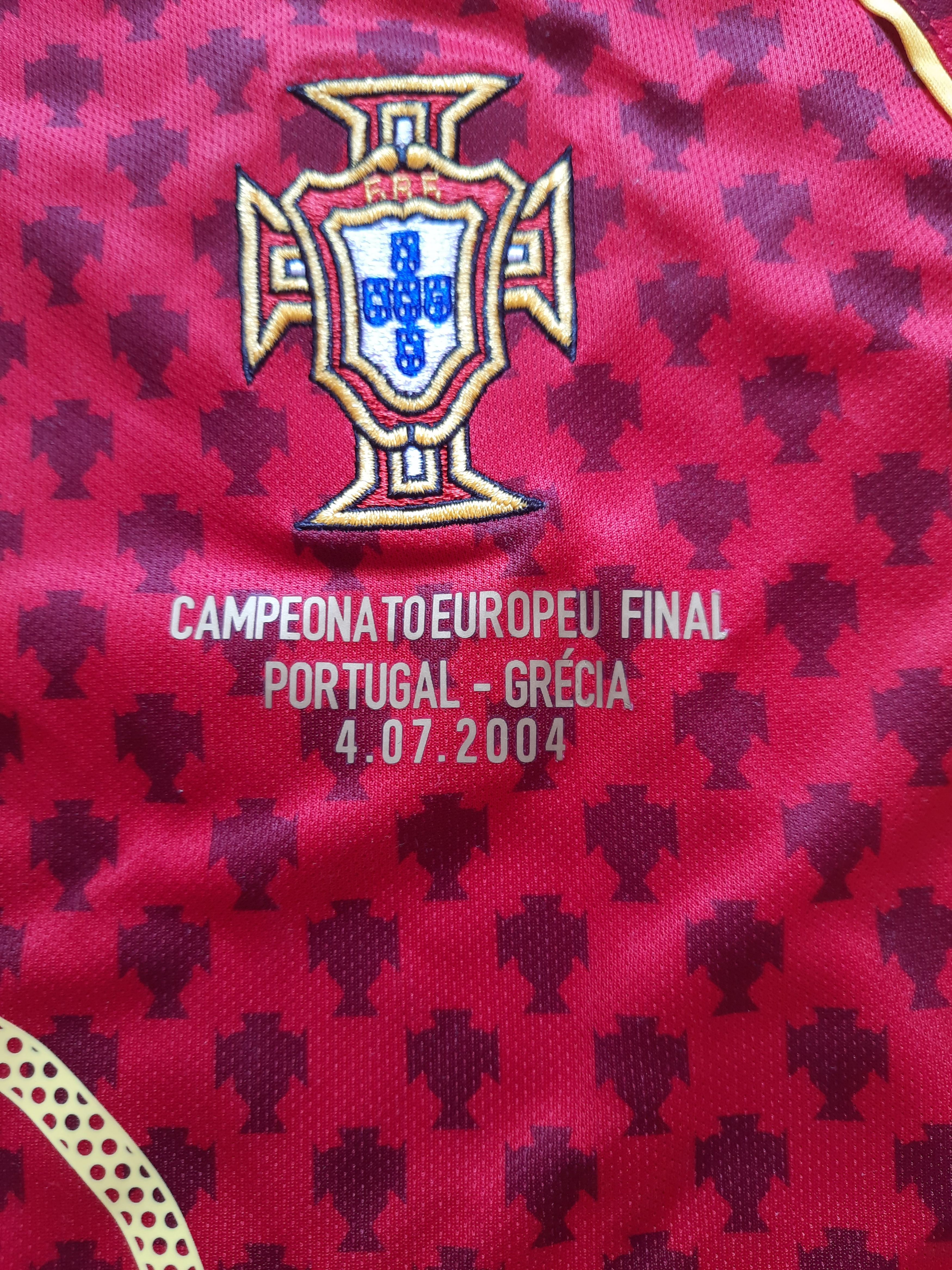 Other Portugal Riu Costa 2004 Europe Final Soccer T Shirt Nike Size US L / EU 52-54 / 3 - 5 Thumbnail