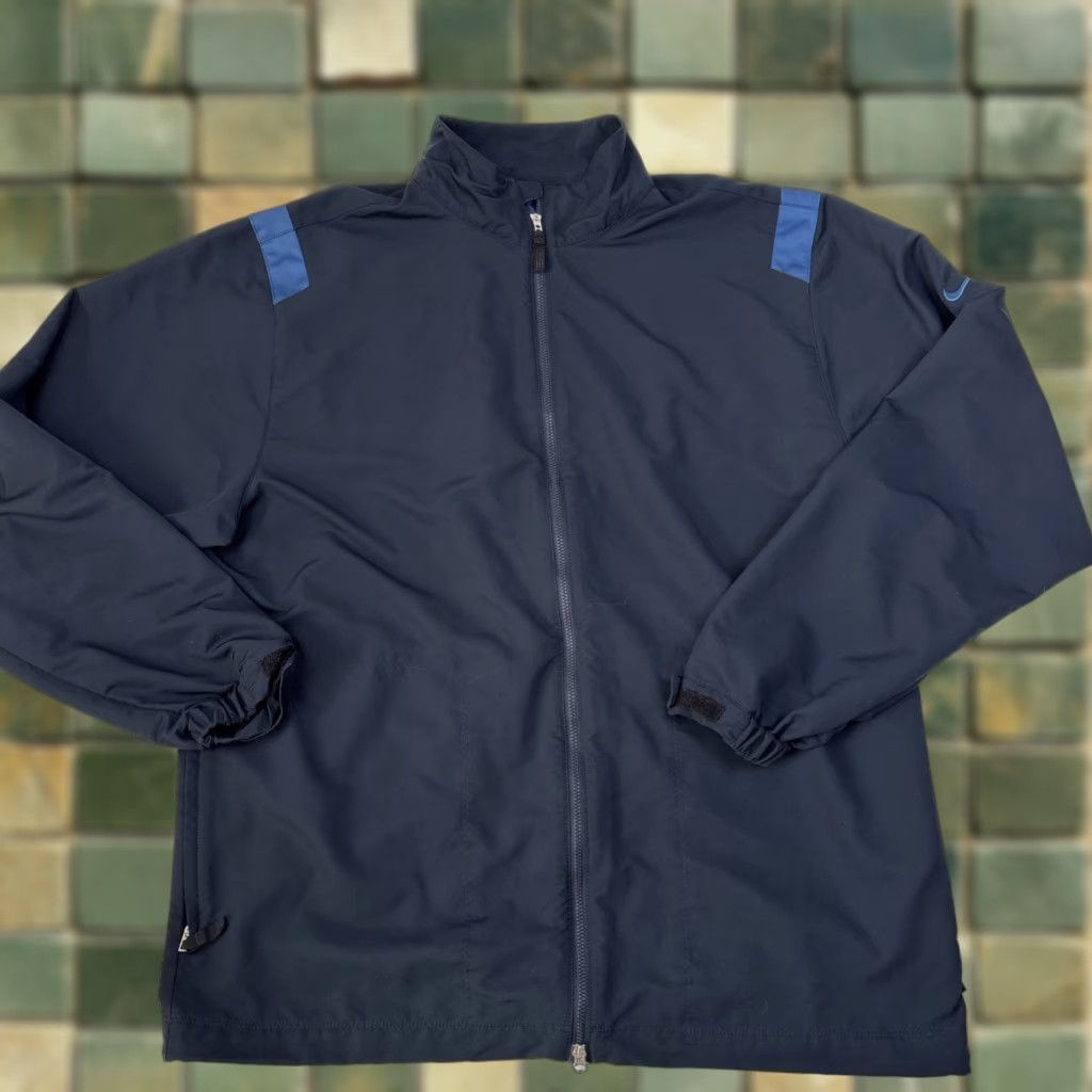 Nike Nike Golf Windbreaker Jacket Full Zip Men’s Large Black Blue Longsleeve Size US L / EU 52-54 / 3 - 1 Thumbnail