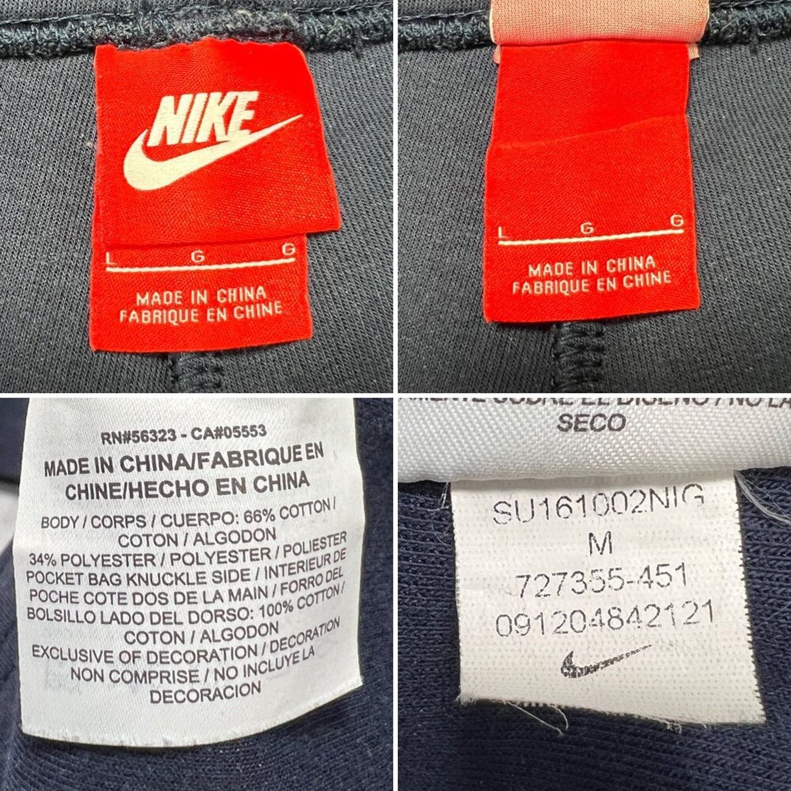 Nike Nike Tech Fleece Jogger Navy Short Cargo Zip Pocket Size L Size US 31 - 3 Thumbnail