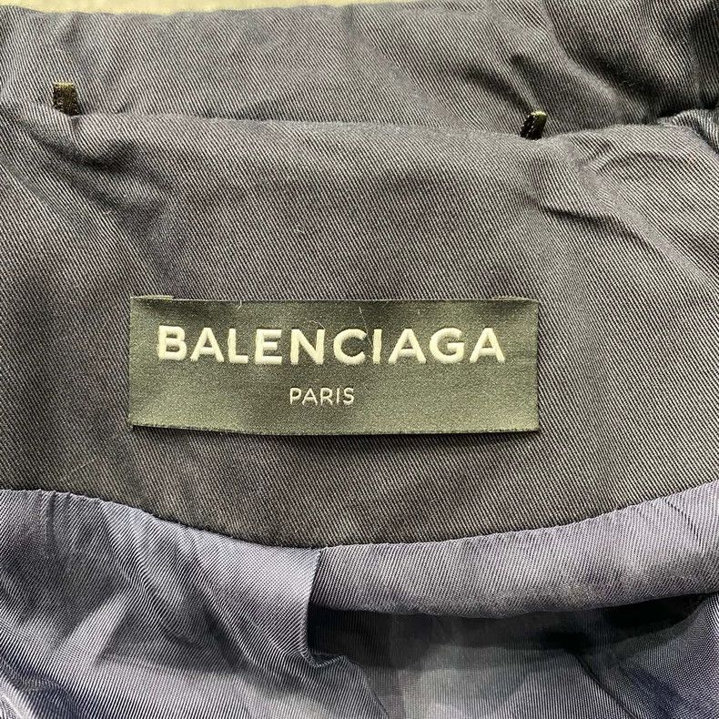 Balenciaga Balenciaga size 44 Blue cotton coat jacket Size L / US 10 / IT 46 - 4 Thumbnail