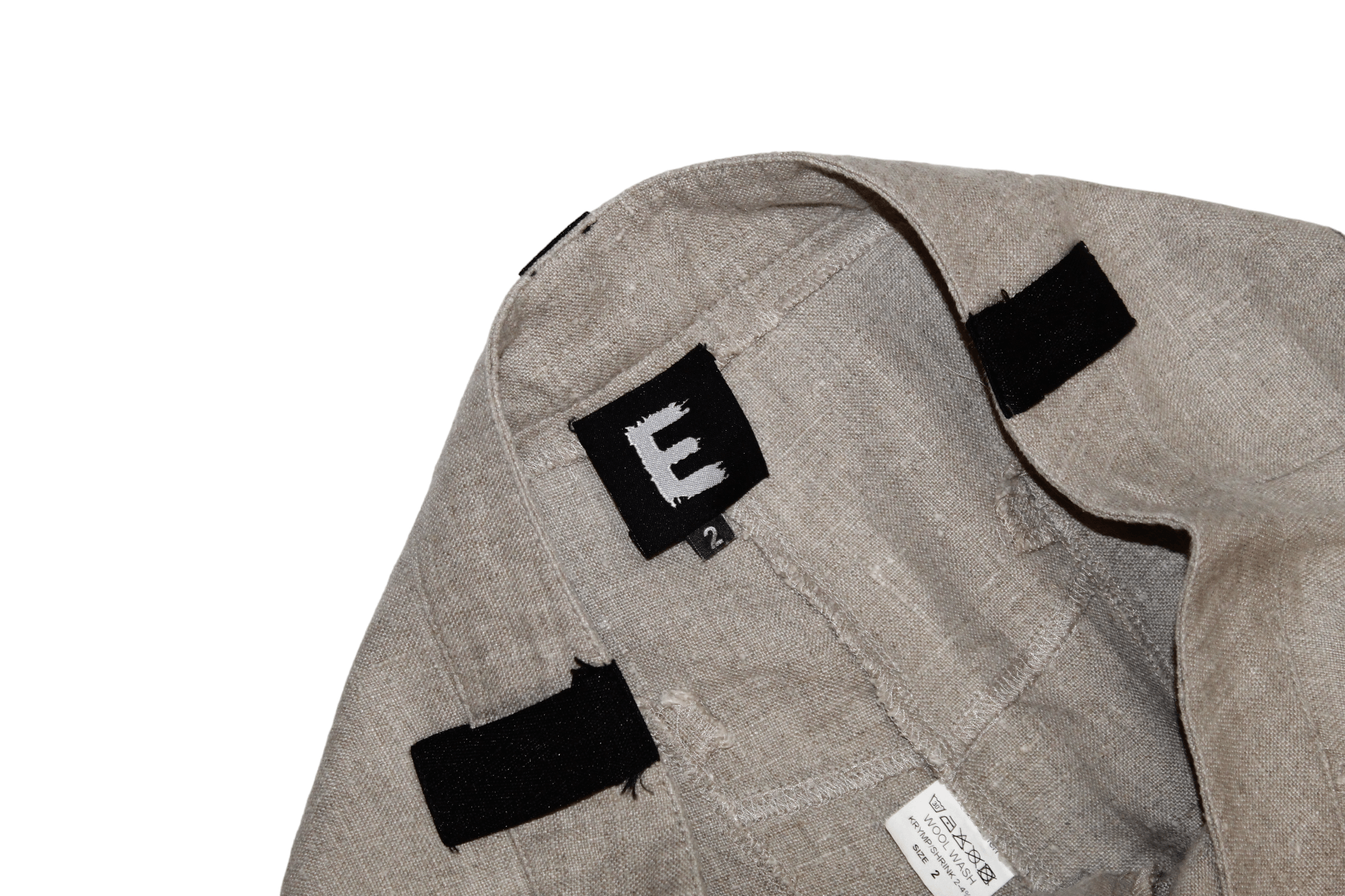 Ivan Grundahl E-Avantgarde DK Woven Raw Linen Drop Crotch Balloon Pants Size US 31 - 6 Thumbnail