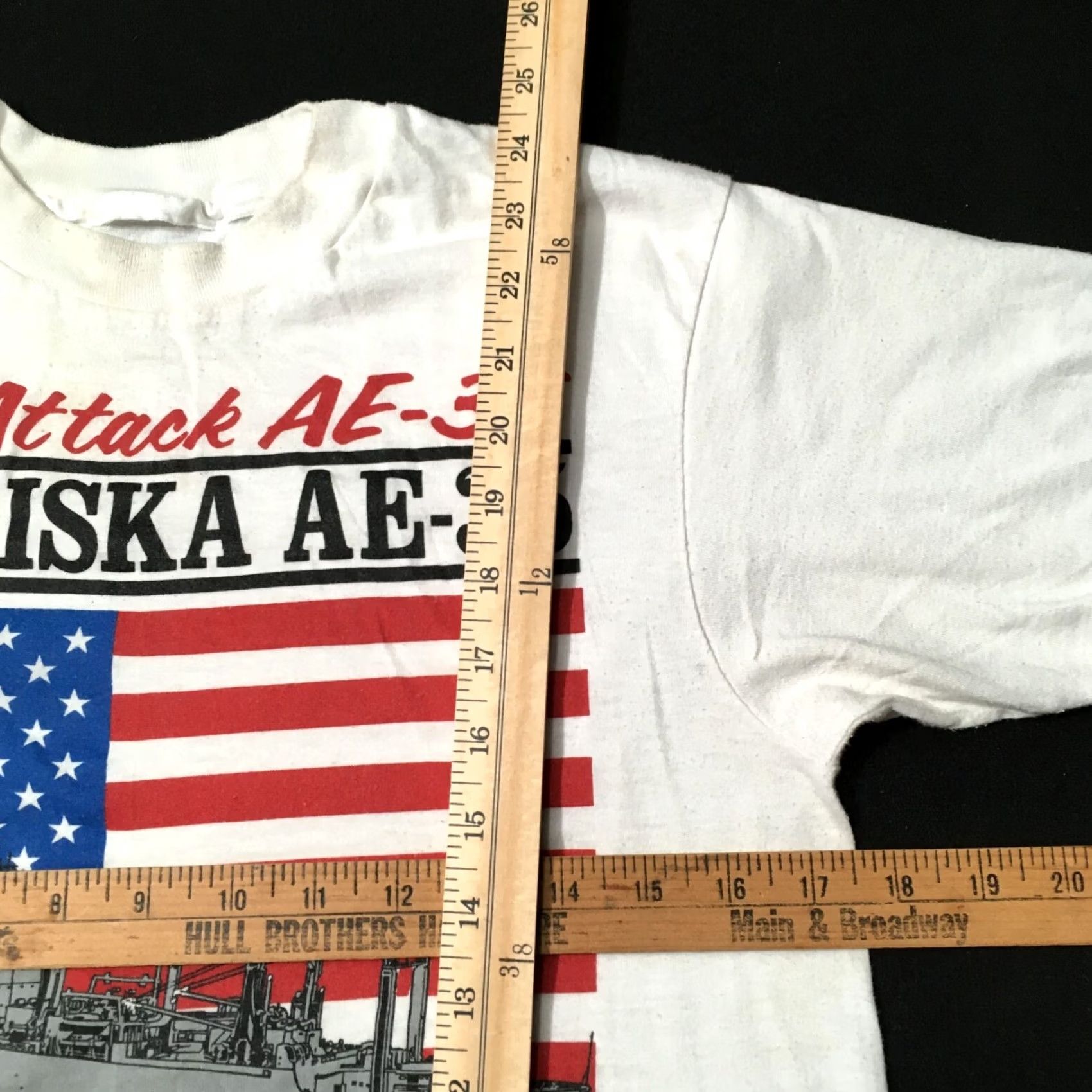 Vintage Vintage 80s USS KISKA AE-35 Naval Ship Shirt - Medium Size White - 1988 Size US M / EU 48-50 / 2 - 5 Thumbnail