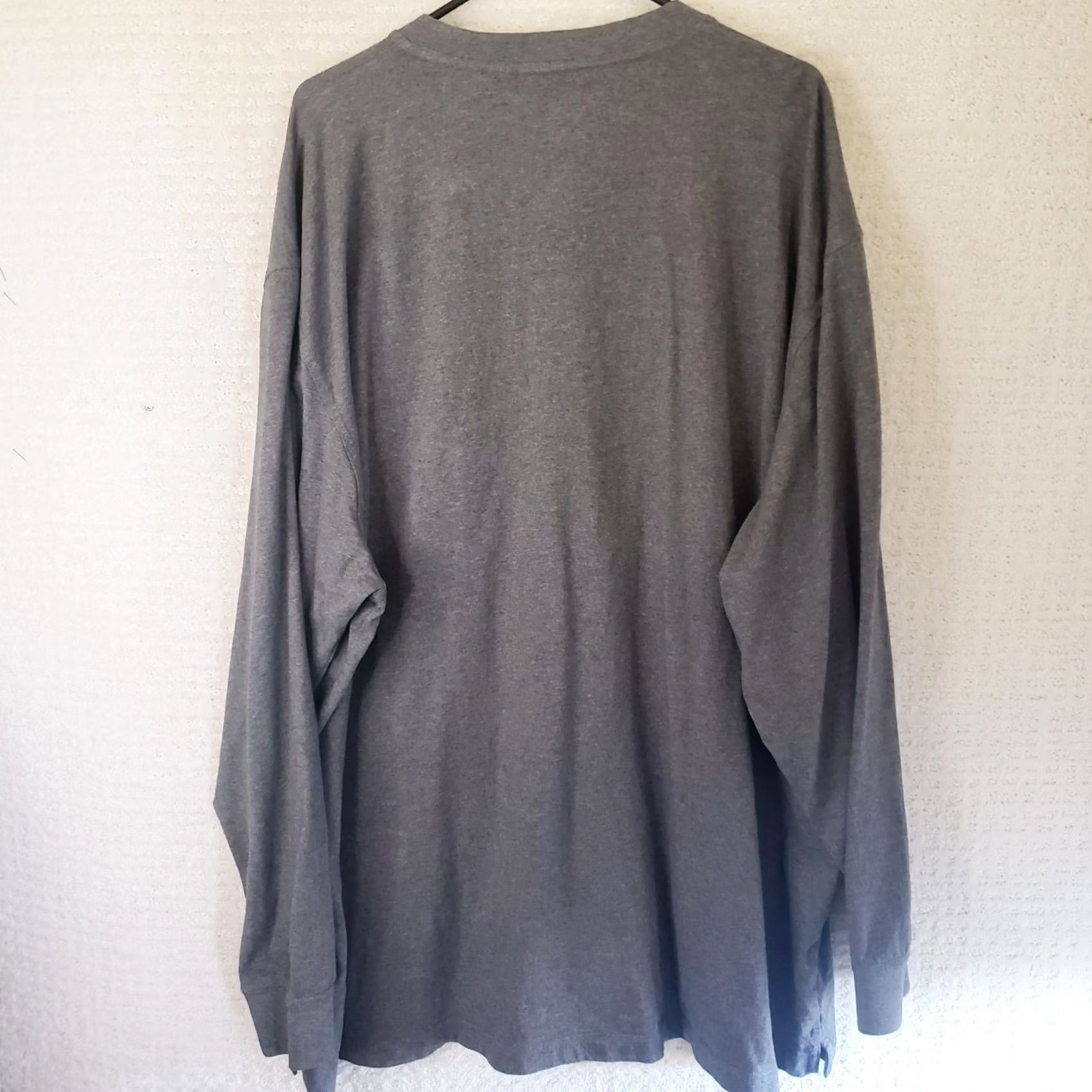 Wrangler VINTAGE Wrangler Riggs Workwear Mens 3XT Gray Henley Long Sleeve Heavy Cotton Tee Shirt Size US XXL / EU 58 / 5 - 6 Thumbnail