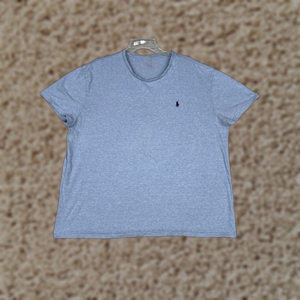 Ralph Lauren Polo Ralph Lauren Shirt Adult XL Blue Crew Neck 100% Cotton Pony Logo Jersey Short Sleeve Men’s T-Shirt IVN Size US XL / EU 56 / 4 - 1 Thumbnail