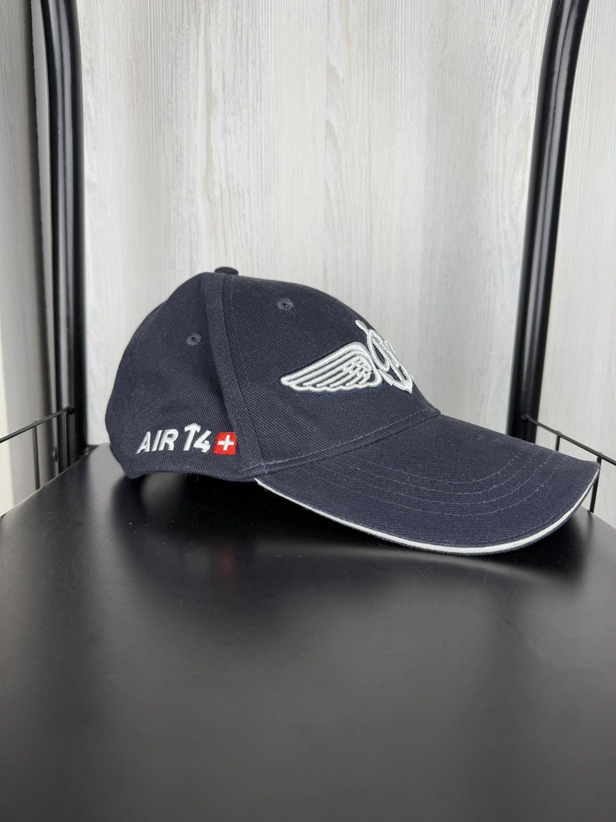 Breitling Vintage 90s Breitling AIR T4 Logo Baseball Cap Rolex Cartier Size ONE SIZE - 4 Thumbnail