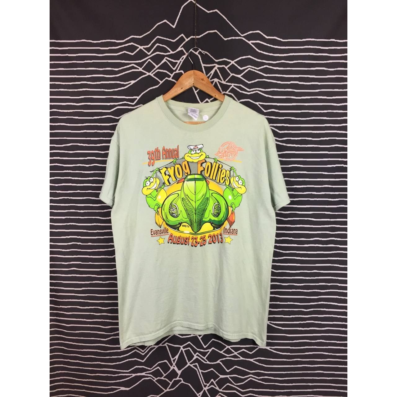 Gildan Frog Follies 39th Annual Evansville Street Rods Show Tee Size US L / EU 52-54 / 3 - 2 Thumbnail