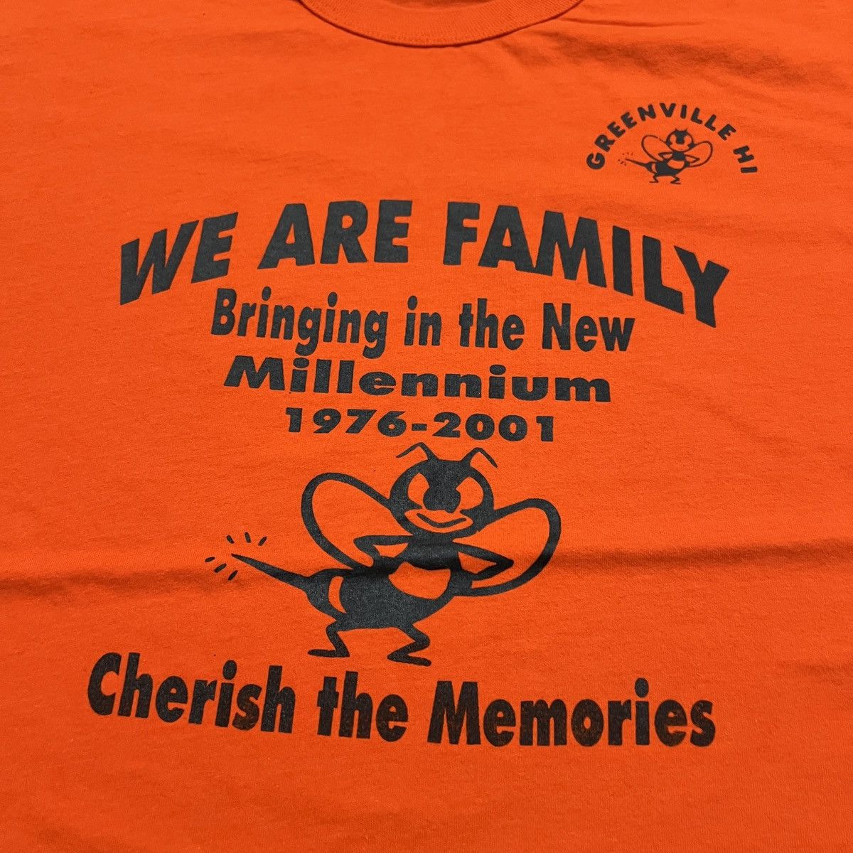 Vintage Vintage 2001 Greenville HI We Are Family Russell shirt Size US XL / EU 56 / 4 - 2 Thumbnail