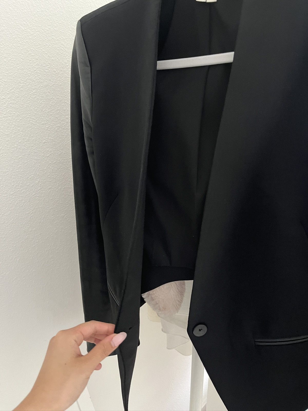 Helmut Lang Helmut Lang half leather blazer jacket Size XS / US 0-2 / IT 36-38 - 6 Thumbnail