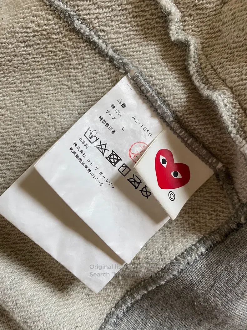 Comme Des Garcons Red heart sweatshirt