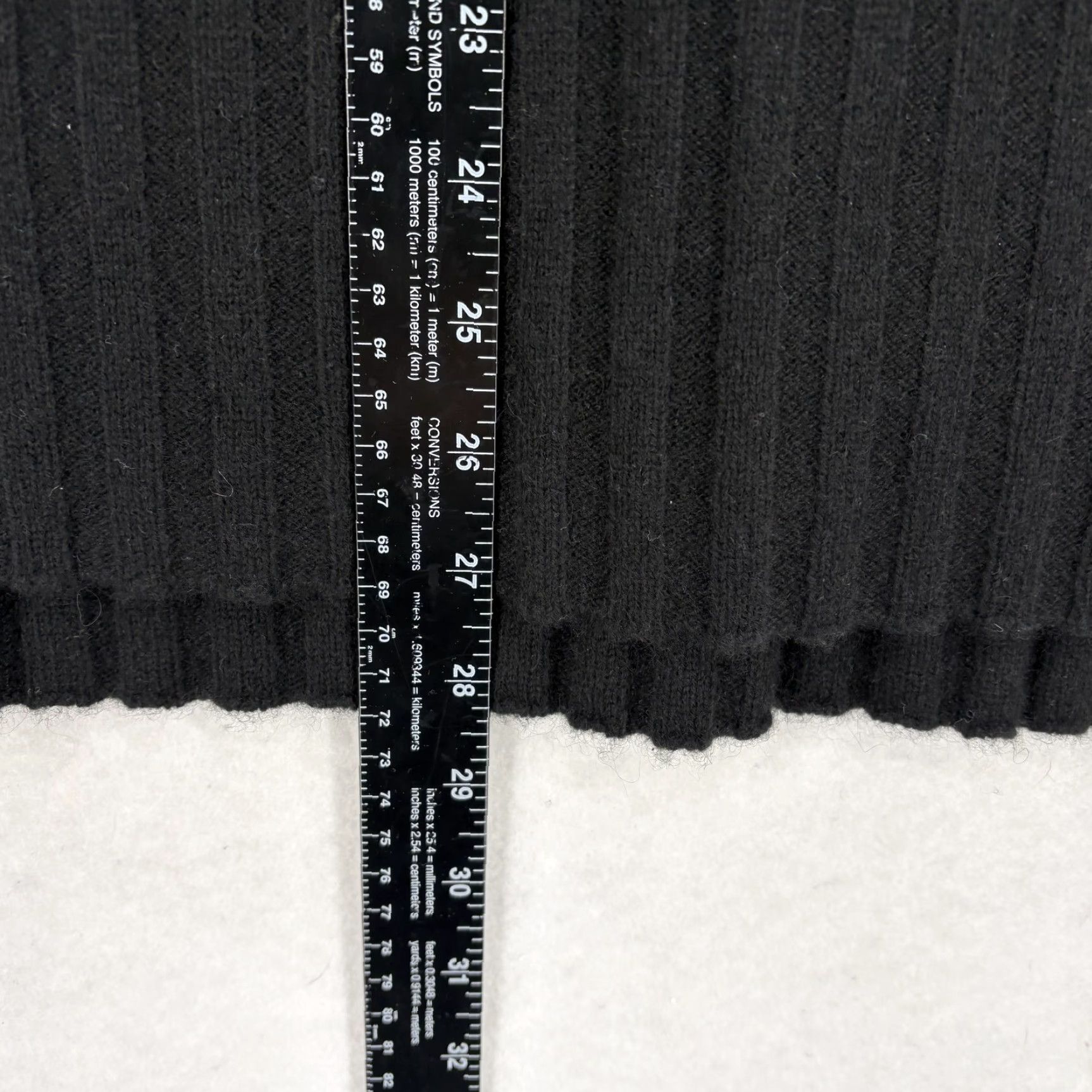 Vintage VINTAGE Sara Campbell Sweater Womens Large Black 100% Cashmere Mock Neck Knit Pullover Size L / US 10 / IT 46 - 6 Thumbnail