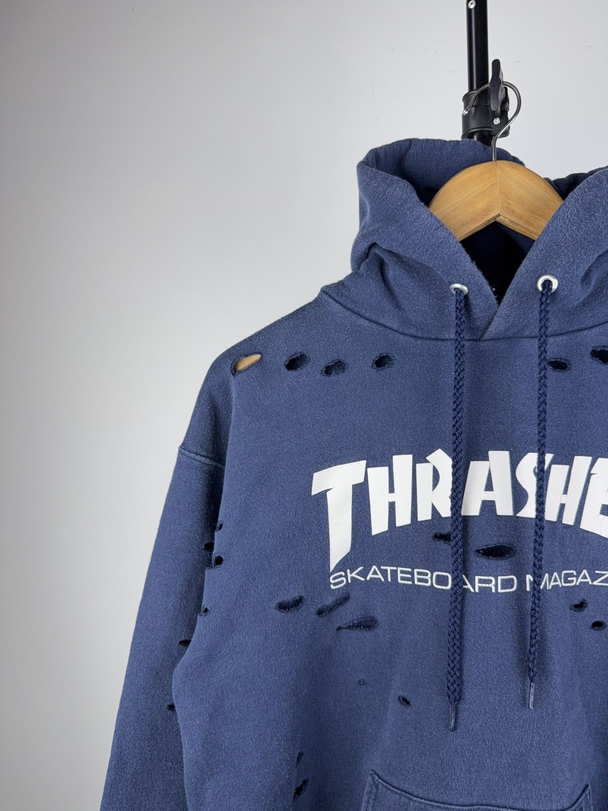 Thrasher 00s Faded Distressed THRASHER SK8 Rap Hoodie Size US S / EU 44-46 / 1 - 3 Thumbnail