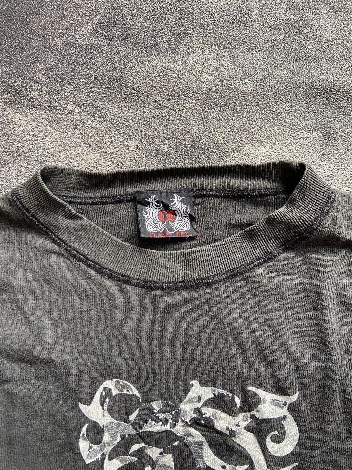 If Six Was Nine Vintage Classy Boy Flame Tribal Faded Thrashed Longsleeve Size US L / EU 52-54 / 3 - 3 Thumbnail
