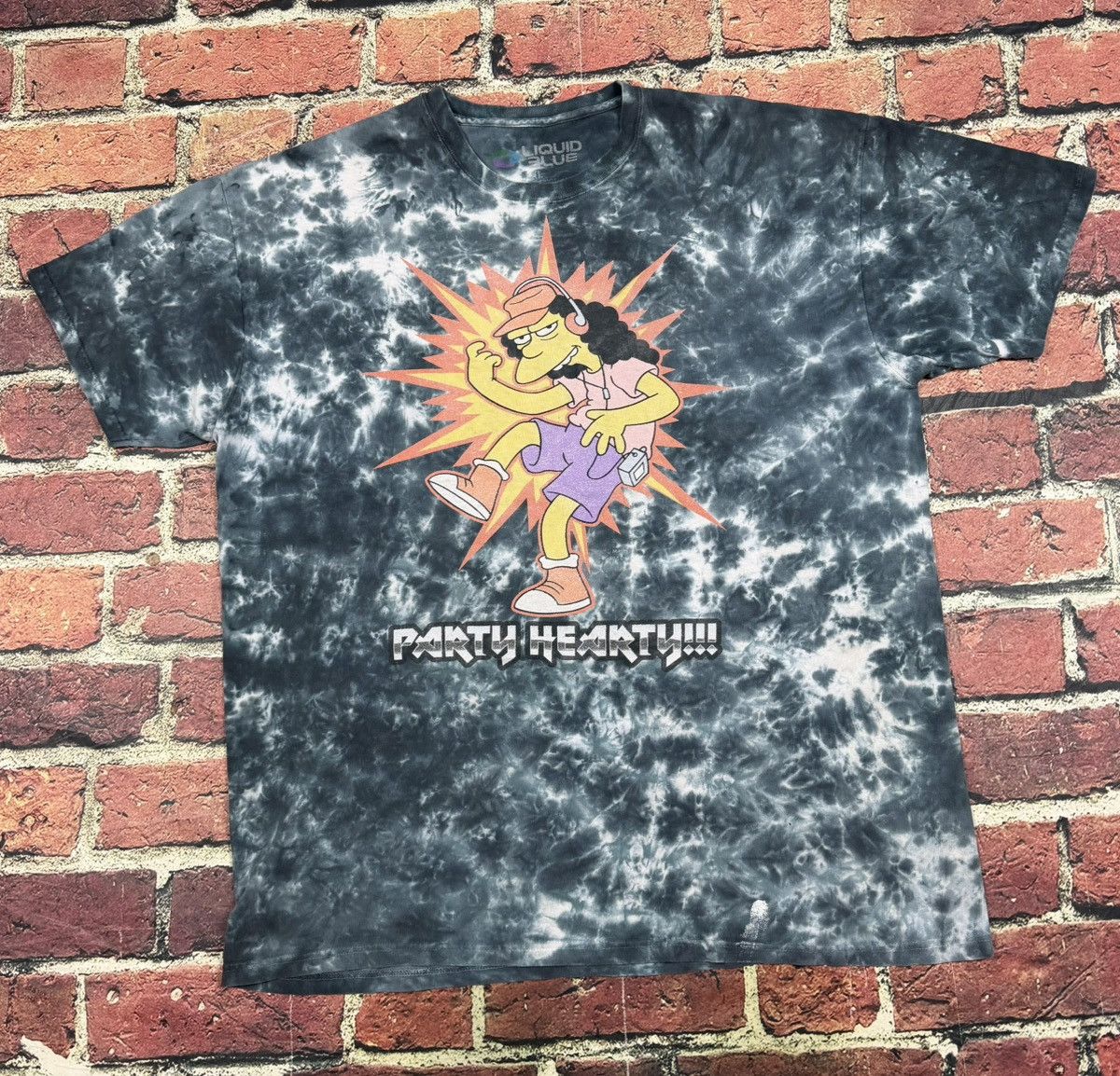 Liquid Blue The Simpsons Otto Mann Liquid Blue Tie Dye Tee Party Hearty Size US XXL / EU 58 / 5 - 1 Thumbnail