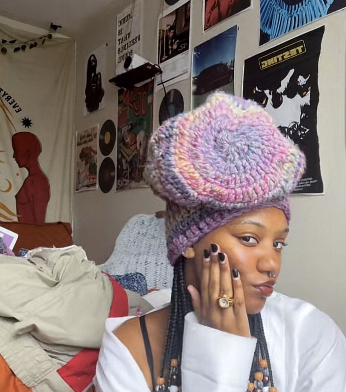 Other Crochet slouchy beanie Size 28 - 1 Thumbnail