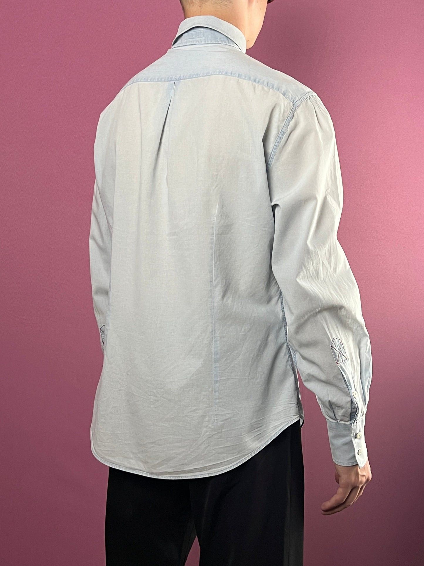 Brunello Cucinelli × Vintage Brunello Cucinelli Vintage Men's Twill Shirt - M Size US M / EU 48-50 / 2 - 4 Thumbnail