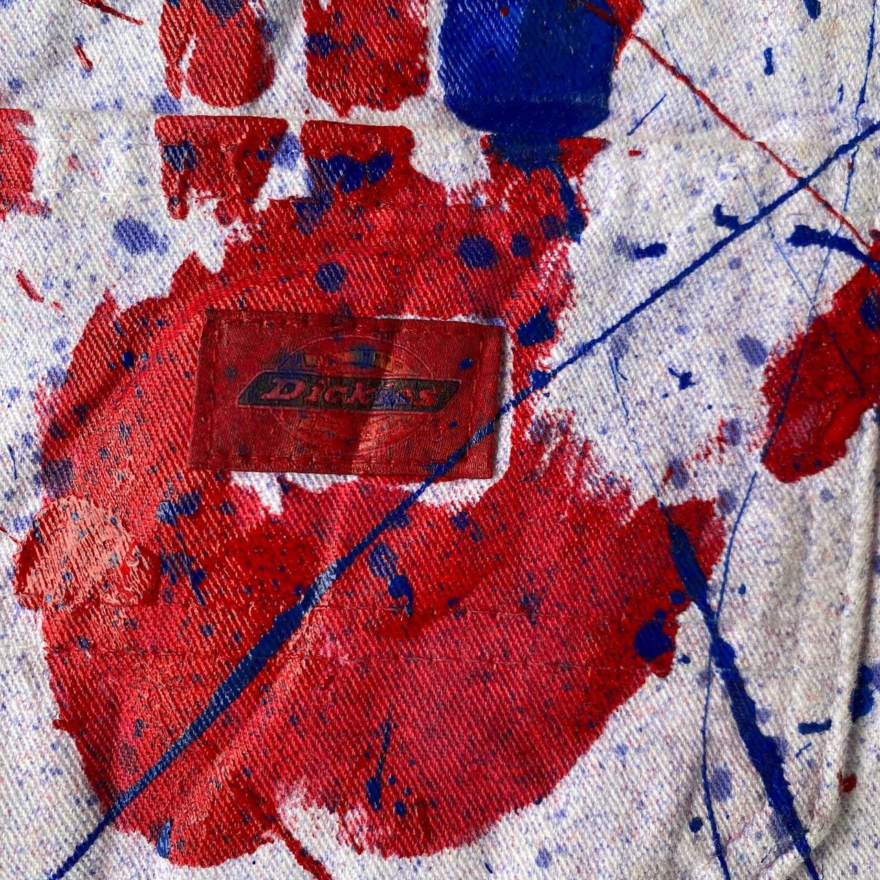 Vintage VINTAGE DICKIES CARPENTER REWORKED SPLATTER PAINT W28X32 Size US 28 / EU 44 - 12 Thumbnail