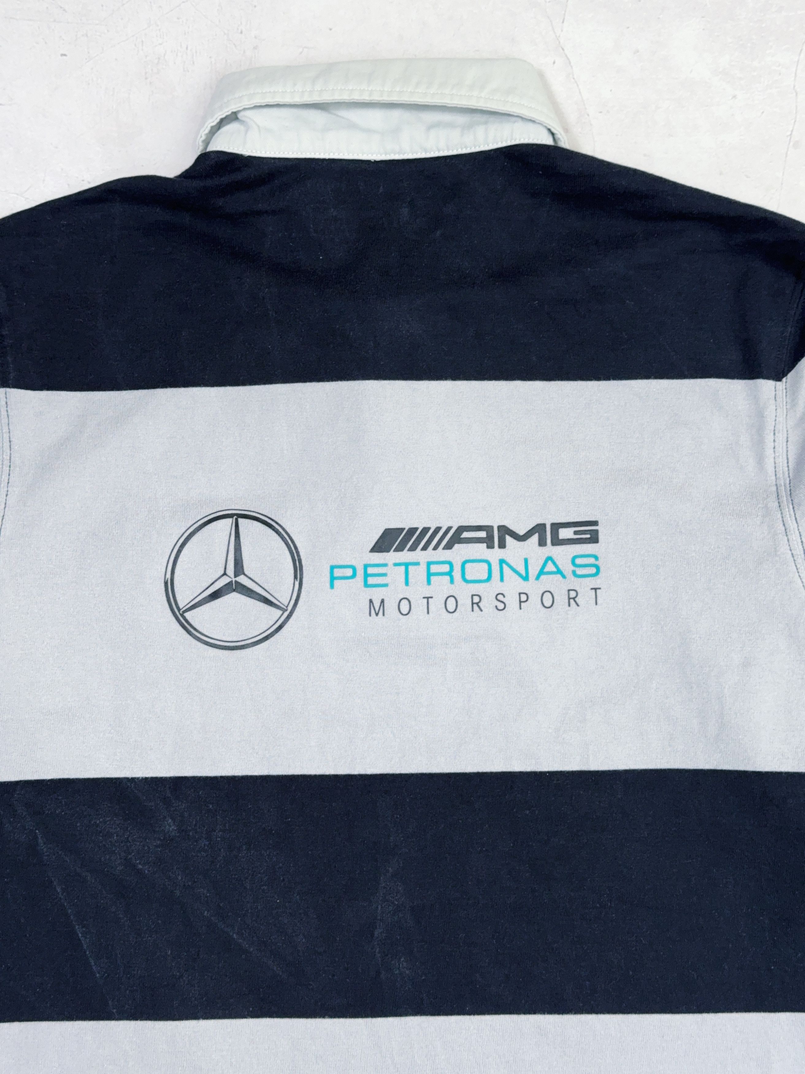 Formula 1 × Mercedes-Benz Mercedes AMG Petronas Rugby Shirt Formula1 Team 2020 Striped Size US S / EU 44-46 / 1 - 15 Thumbnail